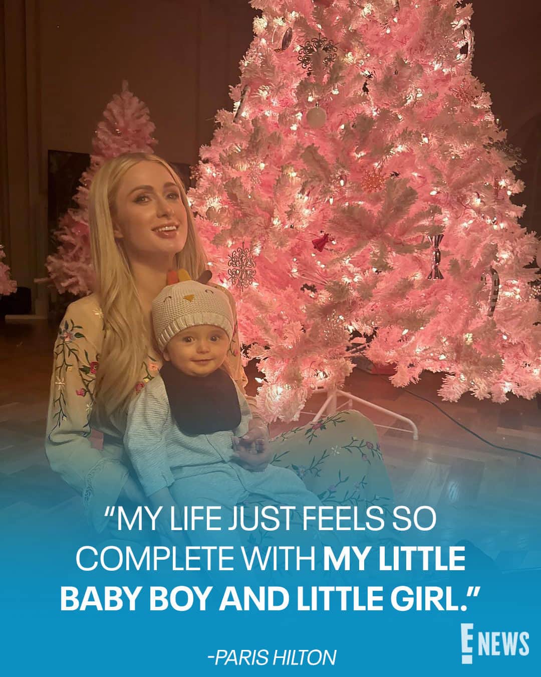 E! Onlineのインスタグラム：「Paris Hilton is loving her "mom era." 💕 Link in bio for more on her life with her babies London and Phoenix. (📷: Instagram)」