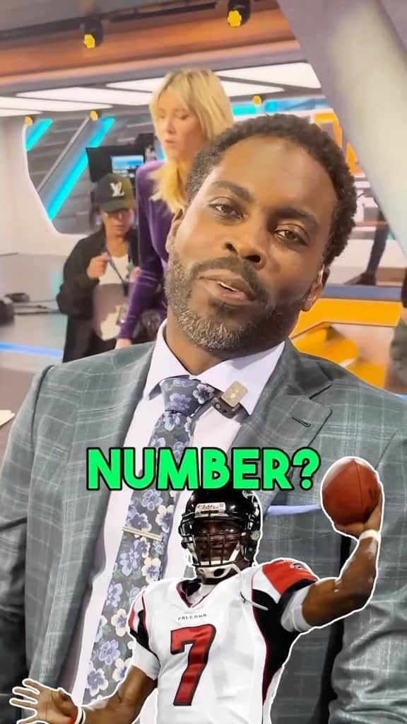 マイケル・ヴィックのインスタグラム：「“That’s when I became the dual threat Mike Vick”  @mikevick tells the story of why he picked the number 7️⃣」