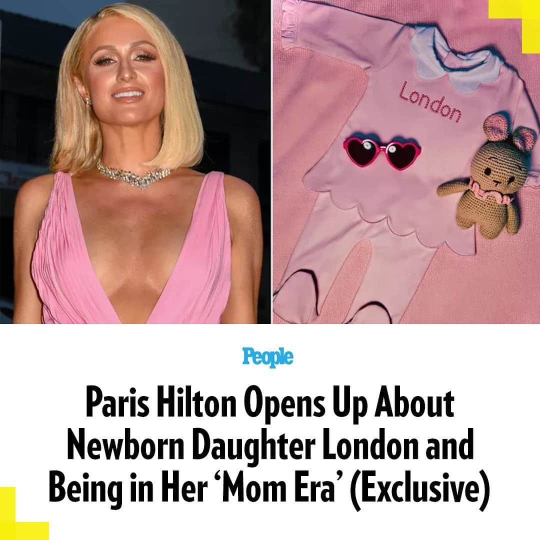 People Magazineのインスタグラム：「Paris Hilton is sliving it up in her "Mom era!" 👼💕 Speaking with PEOPLE, Paris tells PEOPLE just how excited she is to be settling into her family of four after announcing on Thanksgiving that she and husband Carter Reum have welcomed their second baby, daughter London. "I'm just over the moon that our little princess is here!" she says. "My life just feels so complete, having my little baby boy and now my little girl." For the full interview, tap the link in bio. | 📷: PG/BAUER-GRIFFIN/GC IMAGES; PARIS HILTON/INSTAGRAM」