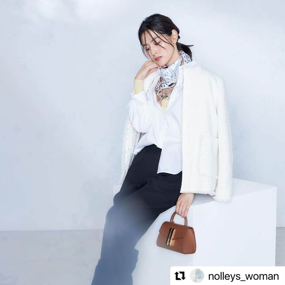 岩田絵莉佳さんのインスタグラム写真 - (岩田絵莉佳Instagram)「【NOLLEY'S】 2023 winter look公開  ノーリーズらしい爽やかで優しいきちんとしたスタイルをベースに、より華を添えるスタイルを提案する今季  #nolleys #2023aw  #winter  #tokyo #osaka  #blue  #japan  #shopdisplay  #コート  #ノーリーズ #ジャケットコーデ  #コートコーデ  #ootd  #紺ブレ  #デメリエ  #ワンピースコーデ  #大人女子 #大人可愛い #綺麗目コーデ  #入学式コーデ #卒業式コーデ #ママコーデ #通勤コーデ #冬コーデ  #クリスマス  #きれいめファッション  #きれいめコーデ #オトナ女子  #結婚式コーデ」11月28日 19時54分 - 15erika11