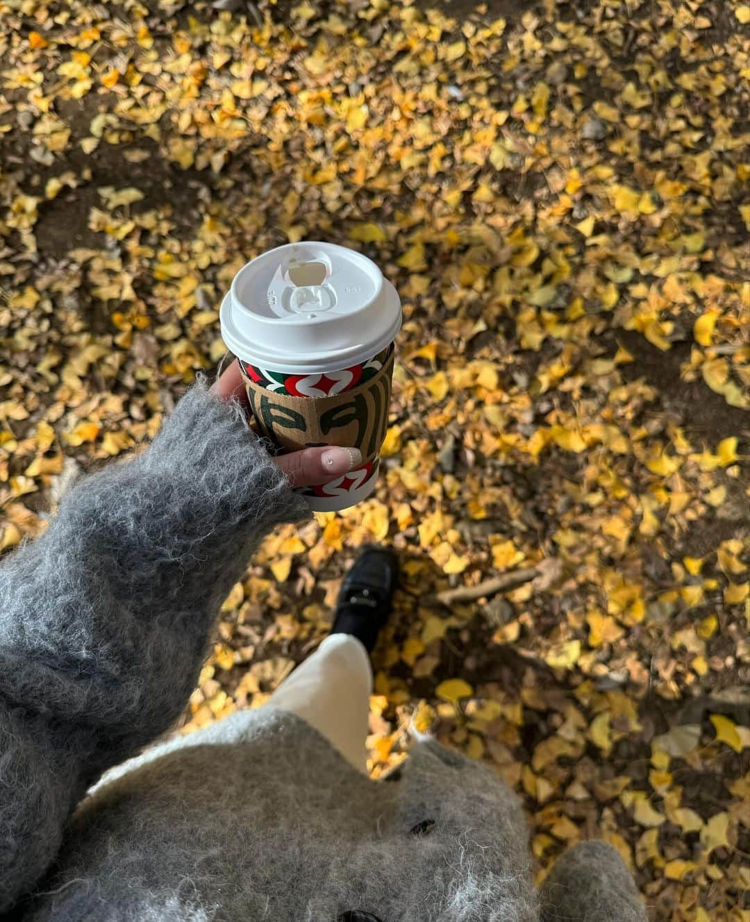 吉次玲奈さんのインスタグラム写真 - (吉次玲奈Instagram)「代々木公園お散歩した日🍂 天気も良くてカーディガンだけで過ごせた☺️ ⁡ cardigan: @vannie__u  camisole: @gu_for_all_  skirt: @anuans.official  shoes: @prada  bag: @folnua_jp   w/ @tama__0515 🫶🏻 ⁡ #代々木公園 #イチョウ並木 #秋ピクニック #紅葉スポット #shibuya #yoyogipark #秋コーデ #秋服 #秋服コーデ #カーディガン #カーディガンコーデ #着回し #着回しコーデ #ニット #冬コーデ #シャツ #ロングブーツ #ロングブーツコーデ #キャミワンピ #キャミワンピース #キャップコーデ #秋冬コーデ #冬服  #シャギー #シャギーニット  #ゾゾタウン #zozotown購入品 #zozotown #156cmコーデ #骨格ウェーブ」11月28日 19時42分 - rena_yoshitsugu