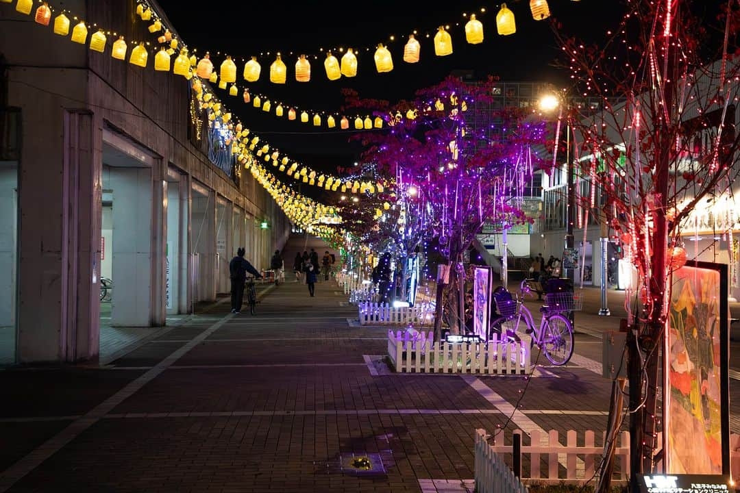 東京造形大学 Tokyo Zokei Universityさんのインスタグラム写真 - (東京造形大学 Tokyo Zokei UniversityInstagram)「_ 八王子みなみ野駅 駅前広場でのイルミネーションが、点灯中です✨  本年度もデザイン学科メディアデザイン専攻領域の学生の皆さんが制作・設置を担当しました🌙  今年のテーマは「UMA」です👾🐲 12本の樹木にUMAをモチーフにしたキャラクターが装飾されています🌌 お気に入りのUMAを見つけてみてください❗  点灯は来年1/12まで続きます。 お近くにお出かけの際は、ぜひご覧ください✨  #東京造形大学 #アート #美術 #デザイン #美術大学 #大学 #美大 #メディアデザイン  #イルミネーション #八王子 #八王子みなみ野駅 #横浜線 #空間演出 #tokyozokeiuniversity #arts #design #artuniversity #mediadesign #illumination #hachioji #uma」11月28日 11時11分 - tokyo_zokei_univ_official