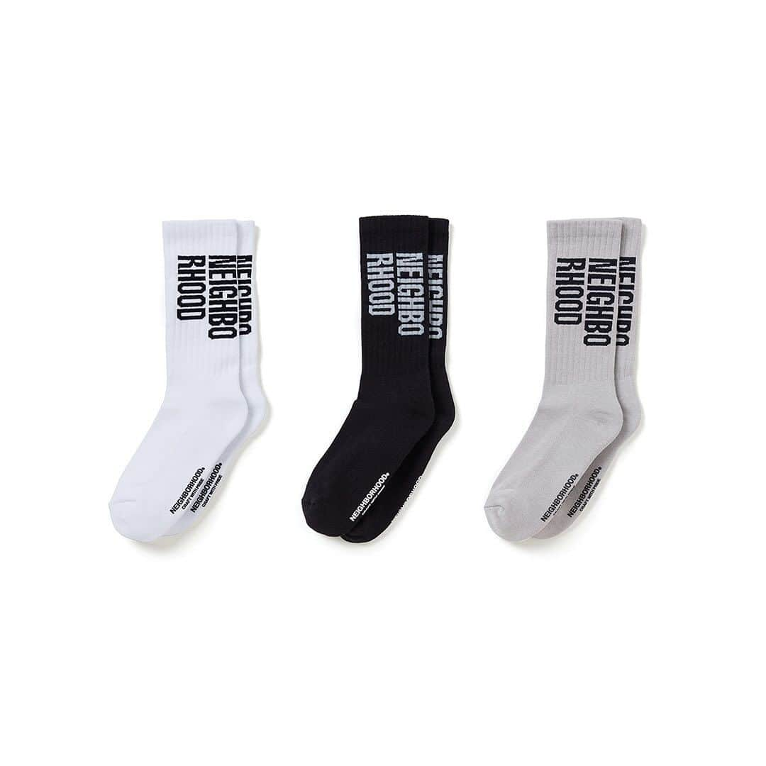 ネイバーフッドのインスタグラム：「⁡ ID LOGO SOCKS ⁡ #neighborhood #nbhd #craftwithpride ______________________________________ ⁡ *本製品のお取り扱い内容については店舗によって異なりますので、弊社WEBサイトのDEALERSより最寄り店舗へ直接お問い合わせ下さい。 ⁡ *Releases vary by region. Please contact your local store directly as shown on the DEALERS section of our website.」