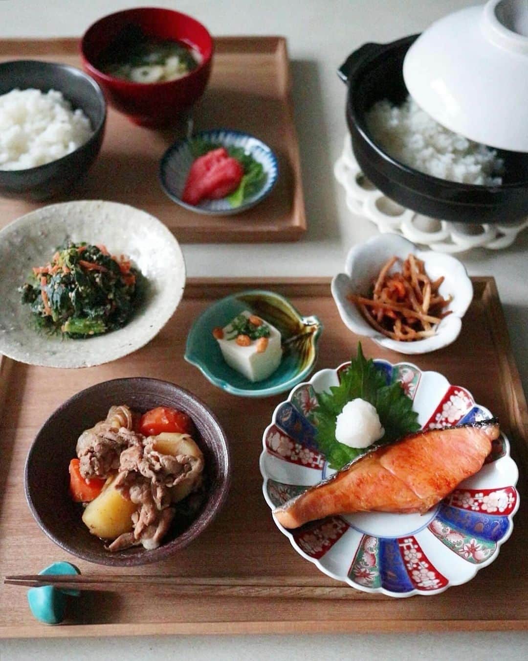池田るりのインスタグラム：「. 先日の休日の朝昼兼ごはん。  地味だけどこういうメニューって落ち着きますよね☺️ 福島県産のコシヒカリの新米が届いたのですが、もちもちツヤツヤでやっぱり美味しい‥🥰 . 最近はご飯に合うおかずばっかり考えちゃいます😆 . . . PR @aizucrops #お米通販 #自宅グルメ #通販グルメ #福島グルメ #福島産 #福島県産コシヒカリ #会津クロップス #会津crops #和食 #おうちごはん」