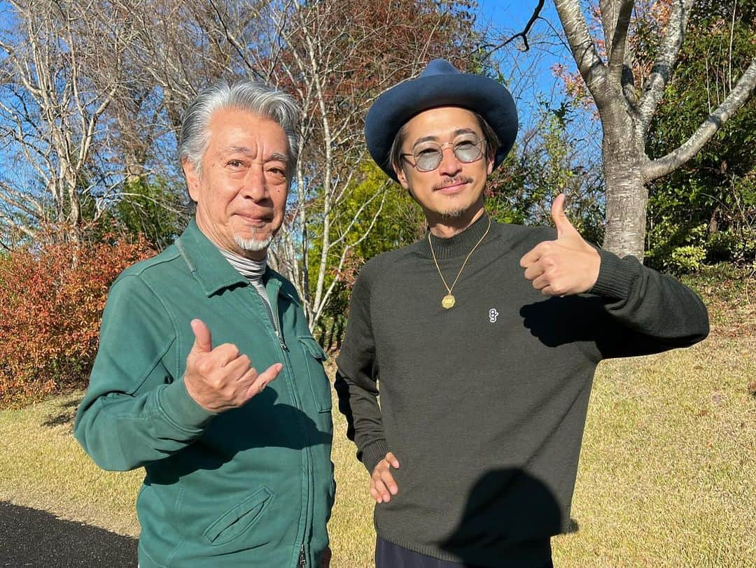 窪塚洋介さんのインスタグラム写真 - (窪塚洋介Instagram)「この方もまた憧れの76歳。 念願叶ってお会い出来ました。  素敵な背中見せて頂きながら、 要所要所でぶちかまされて爆笑ラウンド⛳️  #高田純次」11月28日 14時10分 - yosuke_kubozuka