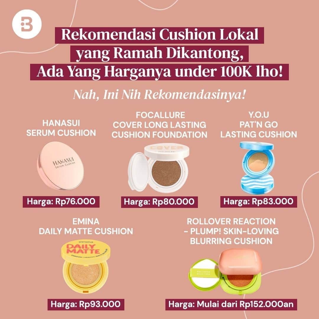 Beauty | Health | Fashionのインスタグラム：「Si udah gajian boleh lho langsung beli aja produknya, nah yang masih menunggu datangnya “notifikasi”, masukin dulu yuk ke wishlistnya!😍  Beauties yang udah cobain salah satu produk cushionnya mau dong minta reviewnya di kolom komentar….🎉 —-- Jangan lupa untuk follow @Beautynesia.id  untuk berita menarik seputar wanita dan lainnya!  Follow juga instagram : @beautynesianews 💄 @mommyasia.id 🤰🏼👶🏻 —---- #beauty #rekomendasi #rekomendasiproduk #produkkecantikan #beautyproduct #cushion #rekomendasicushion #brand #produkcushion #beautynesiaid」