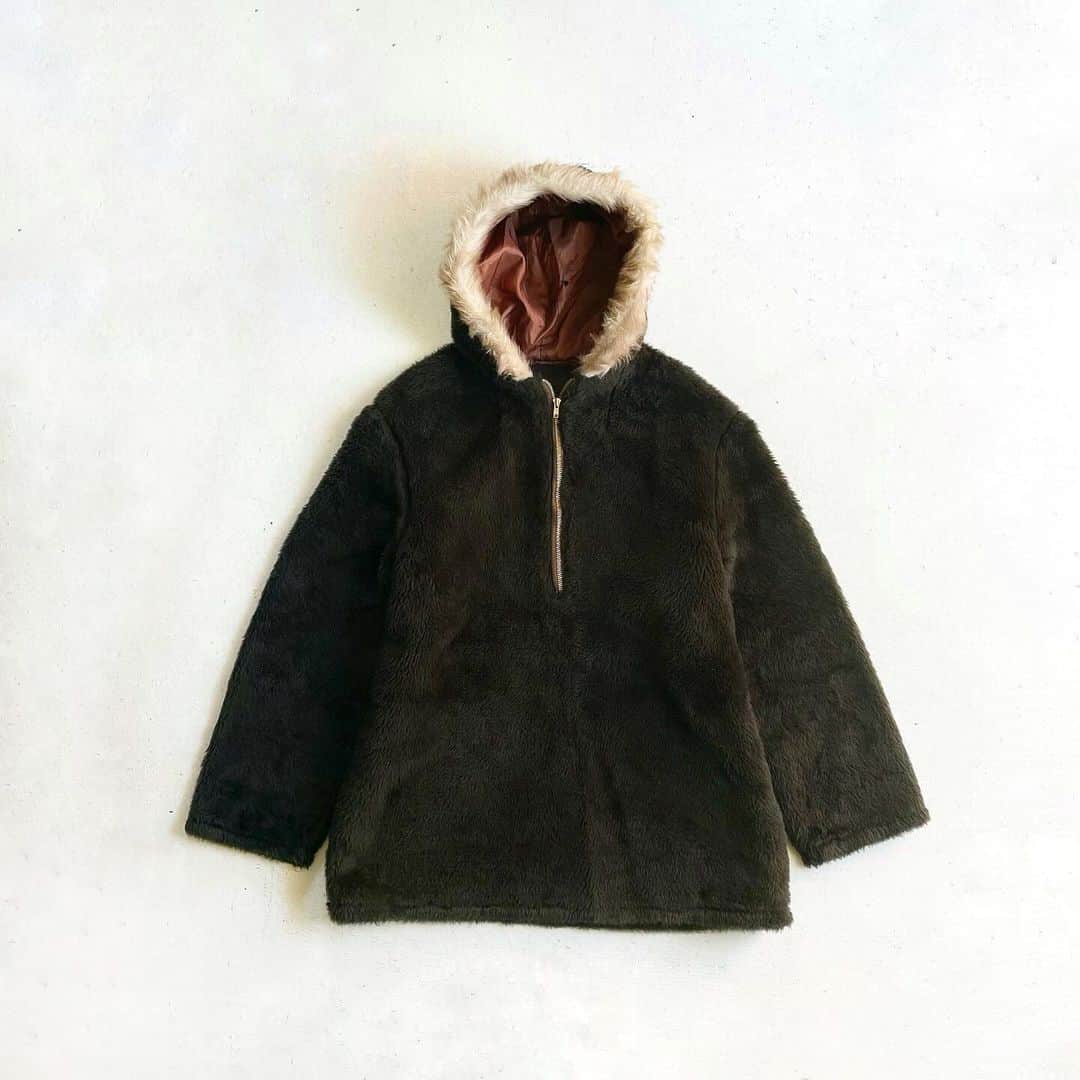 のインスタグラム：「1960s Halh Jip Fur Hoodie   大き目サイズ！  ヴィンテージベースですが、 非常フワフワモコモコでかわいい仕上がりです🐈‍⬛🐈‍⬛」