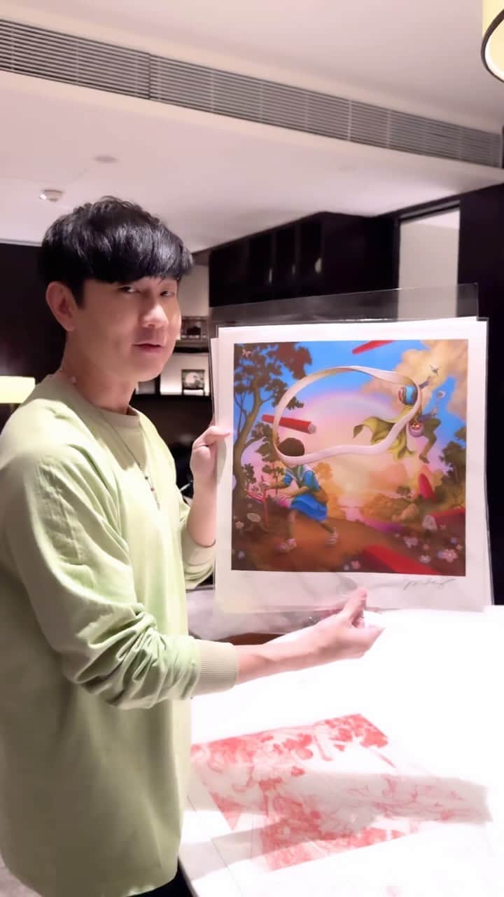 ジェームス・ジーンのインスタグラム：「Received with thanks and love!  @jamesjeanart   #happilypainfullyafter」