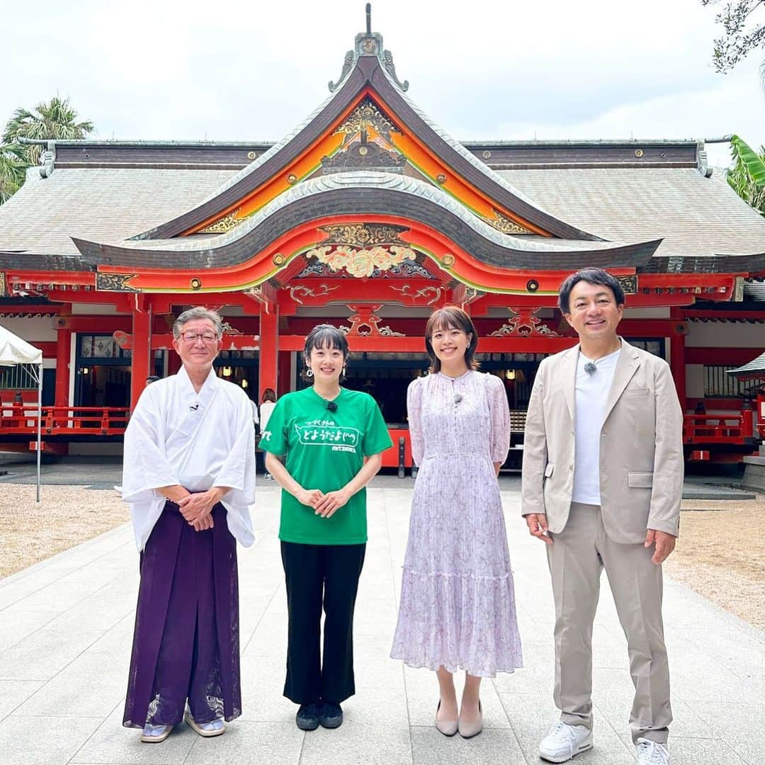 川島恵のインスタグラム：「BSS森谷アナと山根アナとの宮崎ロケの思い出、名所編⛩ 青島神社や道の駅フェニックス🌴にも行きました〜🍦 ・ コラボ企画！私が故郷、島根鳥取に行った「ビバ！2泊3日山陰の旅！」は12月2(土)どようだよ^_^でOA♪ ぜひ、ご覧ください！ ・ #山陰放送 #BSS #MRT #コラボ企画 #bssアプリ #mrtアプリ  #どようだよ #生たまごbang #bss山陰放送 #青島神社 #道の駅フェニックス #ソフトクリーム」