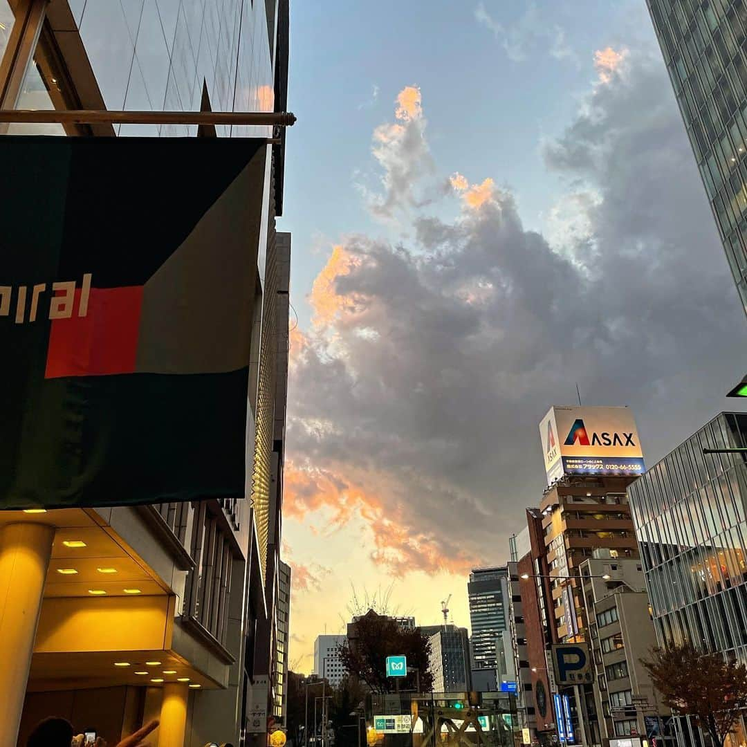 園崎未恵のインスタグラム：「夕刻の表参道。 #omotesando」