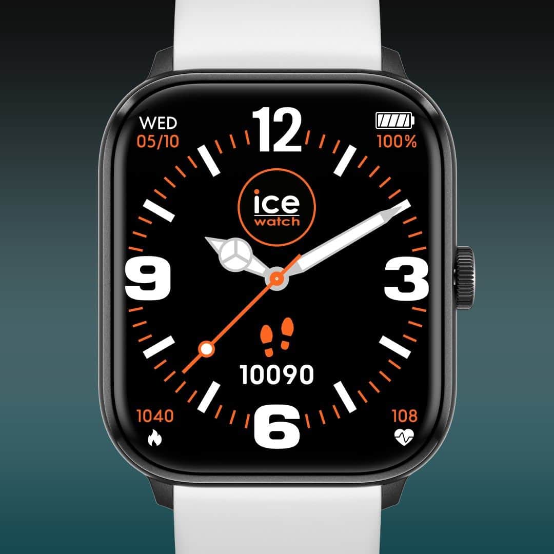 のインスタグラム：「White elegance on your smartwatch. 🤍✨   #icewatch #icesmartone #smartwatch #white #whitelovers」