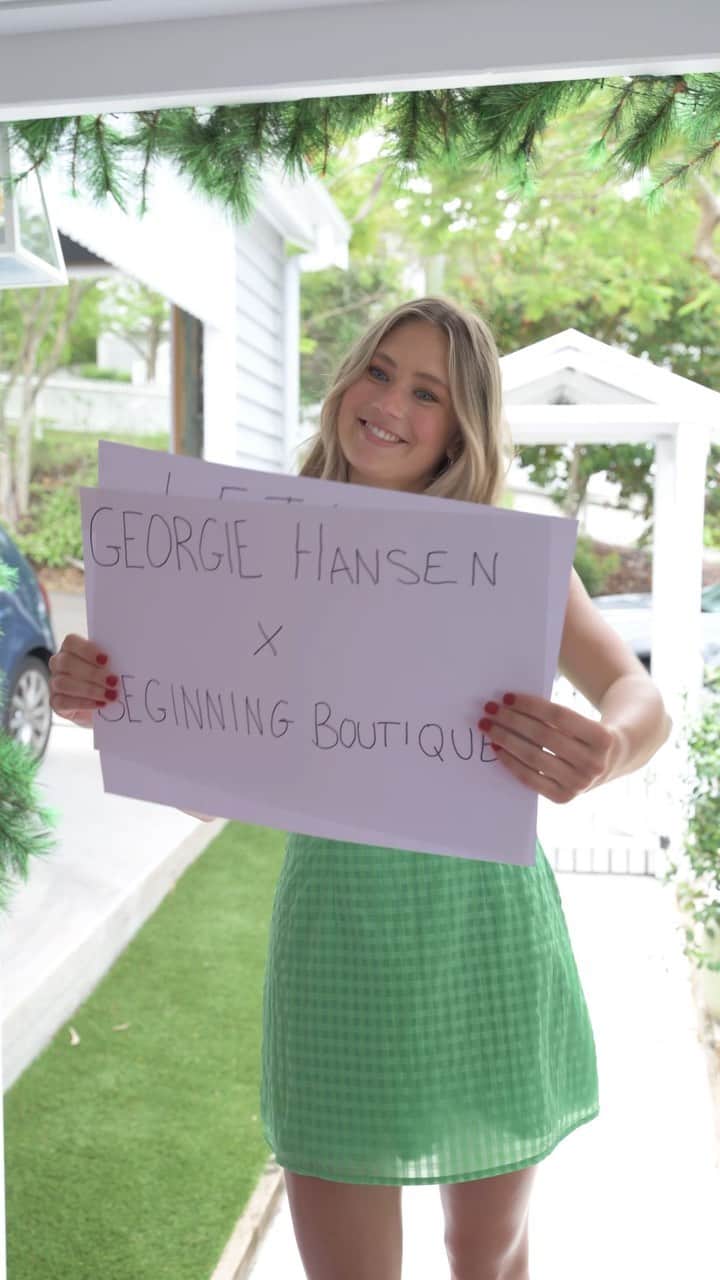Beginning Boutiqueのインスタグラム：「We hope you Love (Actually) Georgie Hansen x Beginning Boutique tomorrow 🎄🤍 Launching 8AM, 29.11.23 AEST ✨」