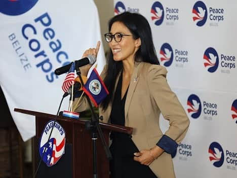 ミシェル・クワンさんのインスタグラム写真 - (ミシェル・クワンInstagram)「Thrilled to witness the dedication and selflessness of the new class of Peace Corps volunteers. Their journey to make a change and empower youth worldwide is truly awe-inspiring. 🌍✨」11月29日 3時50分 - michellewkwan