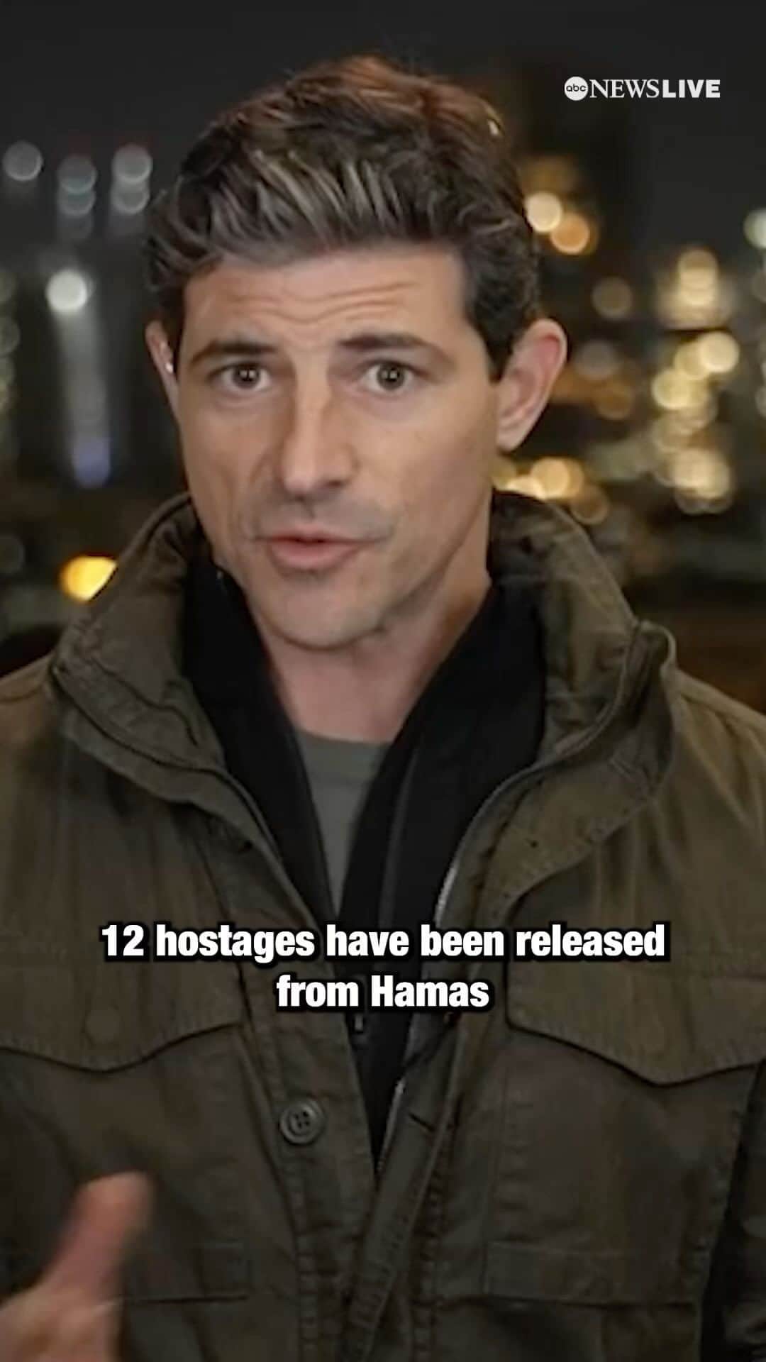 ABC Newsのインスタグラム：「BREAKING: 12 hostages, including 10 Israelis and two foreign nationals, released during extended Israel-Hamas cease-fire, IDF says.  @MattGutmanABC reports from Israel.」