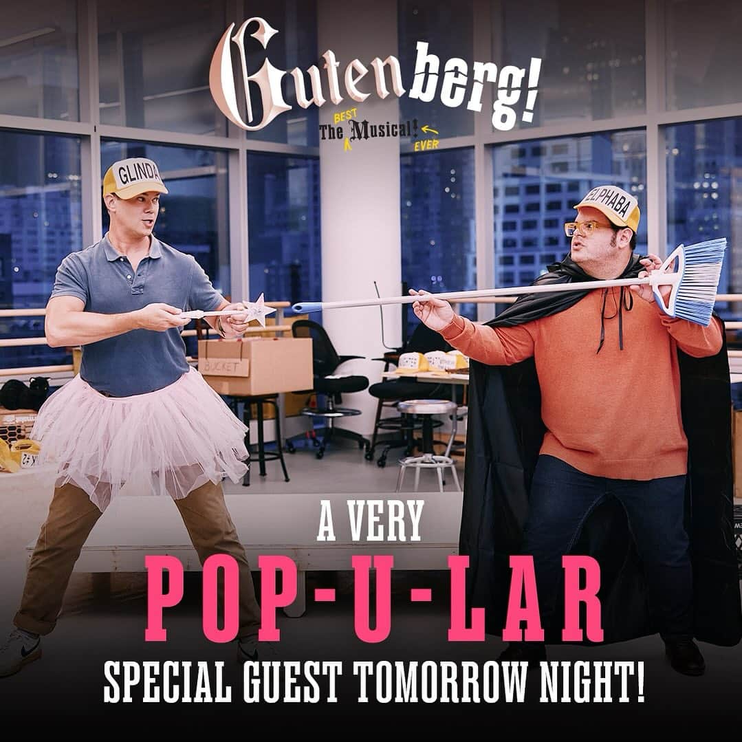 アンドリュー・ラネルズのインスタグラム：「You… will… be… THRILLED to see our special guest tomorrow night (11/29)🫧 #GutClue #GutenbergBway」