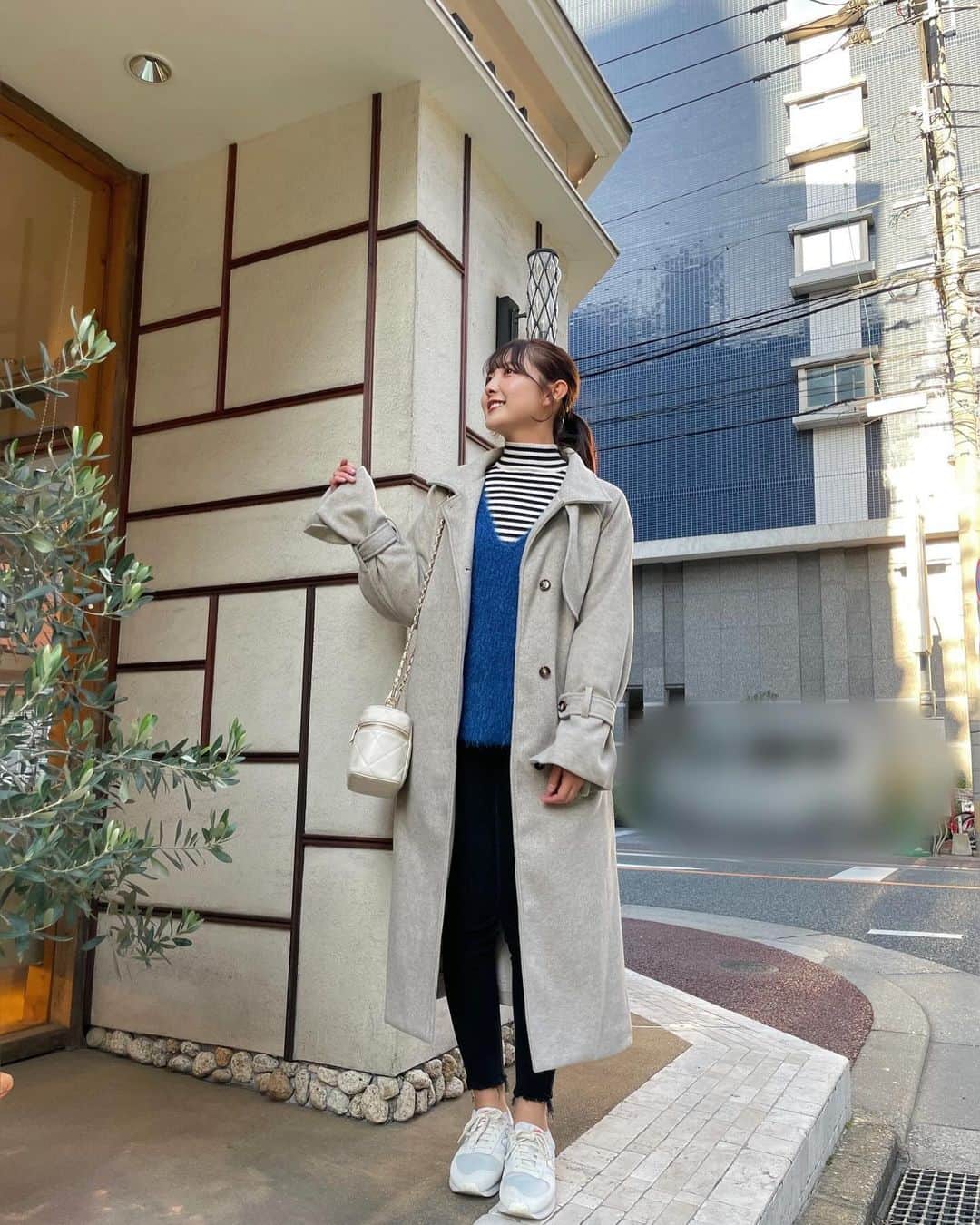 悠花さんのインスタグラム写真 - (悠花Instagram)「#はるかコーデ ☕️☺︎ ・ ケーキ屋さんでバナナのケーキあったら ついつい選んじゃう🤤♡」11月28日 21時16分 - haruka_217_