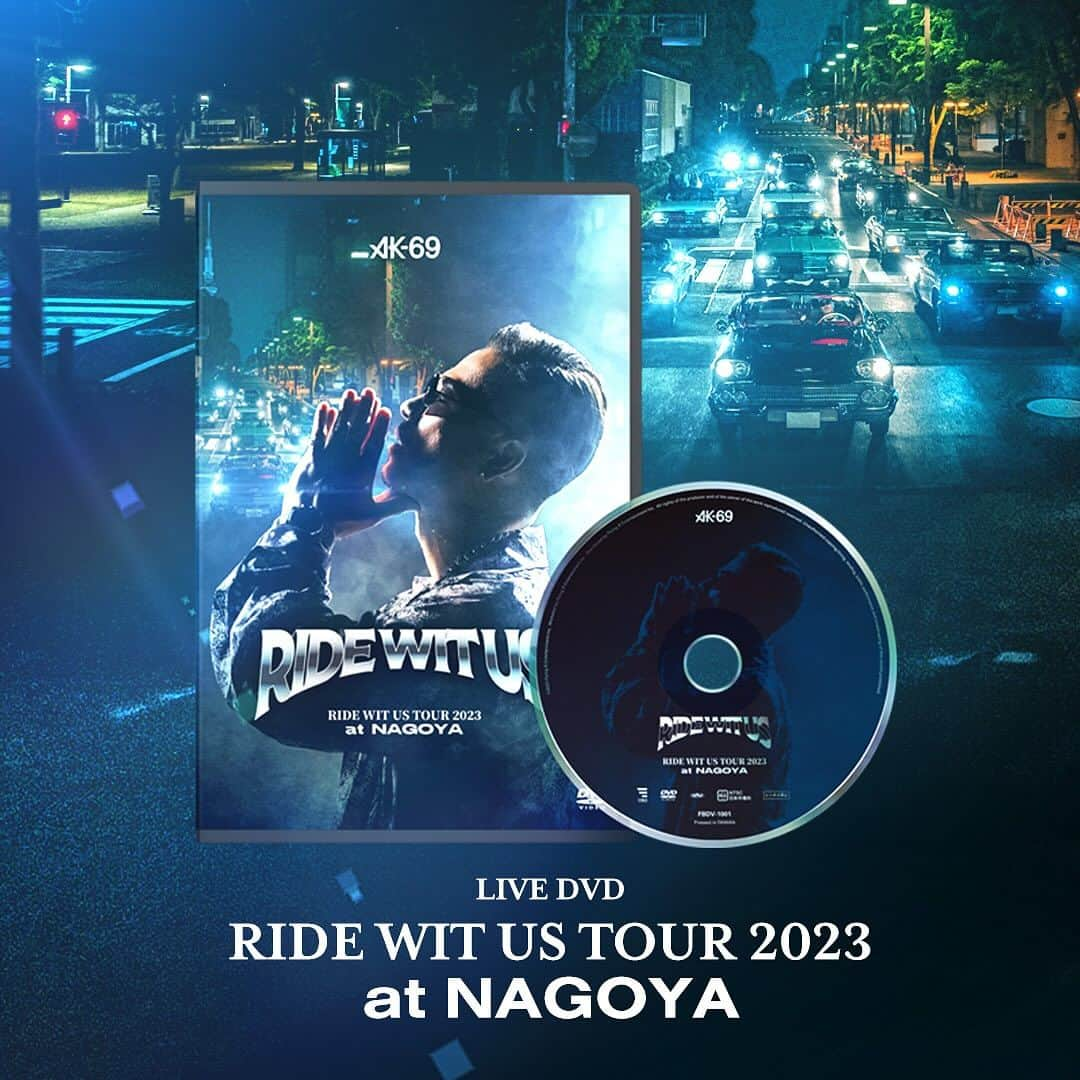 AK-69さんのインスタグラム写真 - (AK-69Instagram)「【New Release】 LIVE DVD「RIDE WIT US TOUR 2023 at NAGOYA」 SPECIAL BOX SET🔥[Limited 300set]  2023.12.22 on sale!!  ※限定300セット ※AK-69直筆サイン入りスケートボードの当たり付  詳細はAK-69 STOREにて  Featuring Guest @djdopeman052 @two.j_mr.groovin @yonkerscosa @maa_queeen & @djryow   #AK69 #RWUtour2023 #Nagoya #DVD #Skateboard #SpecialBox」11月28日 22時14分 - ak69_staff