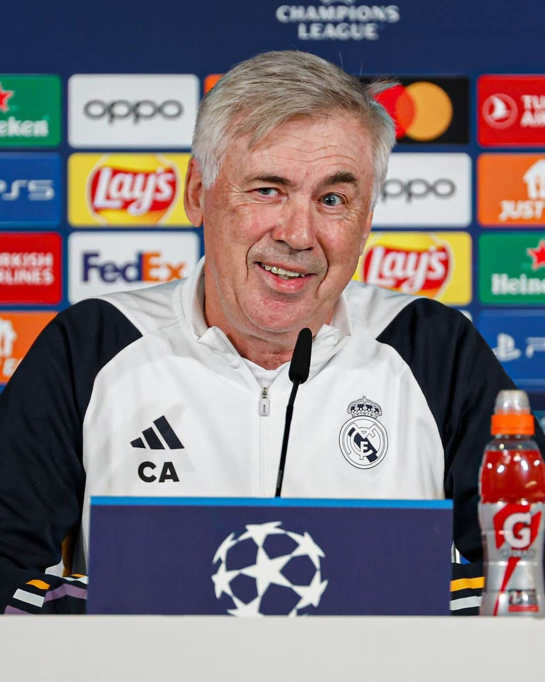 レアル・マドリードのインスタグラム：「🎙️ @MrAncelotti 🎙️ "We aim to put in the best possible performance." "Queremos jugar el mejor partido posible, es lo más importante". #UCL」