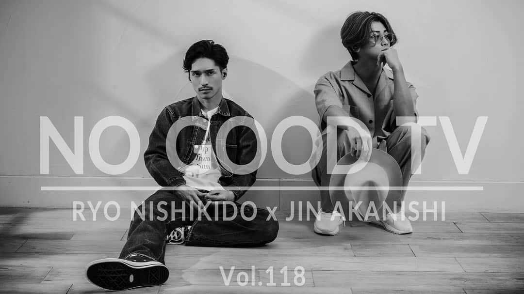 N/A（錦戸亮と赤西仁）のインスタグラム：「YouTube Channel  『 NO GOOD TV - Vol.118 』  @aviotjapan  @ryonishikido_official @jinstagram_official  #RYONISHIKIDO #JINAKANISHI #錦戸亮 #赤西仁 #NOGOODTV」