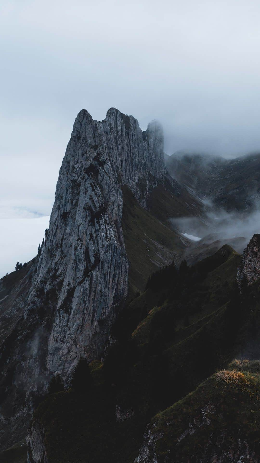 IWCのインスタグラム：「Our journey towards the source of the Rhine continues as @thealpinists arrive in the Rhine Valley. To reach the mountain top, you may embrace every step, for there is no better feeling than being genuinely present amid the breathtaking wonders of nature.  A trusted companion for your ascent: the Pilot Chronograph (Ref. IW378003), powered by the IWC-manufactured 69385 caliber movement.  🔗Link In Bio  #IWCHolidaySeason | #IWCwatches | #TheOriginOfTime | #IWCPilot」