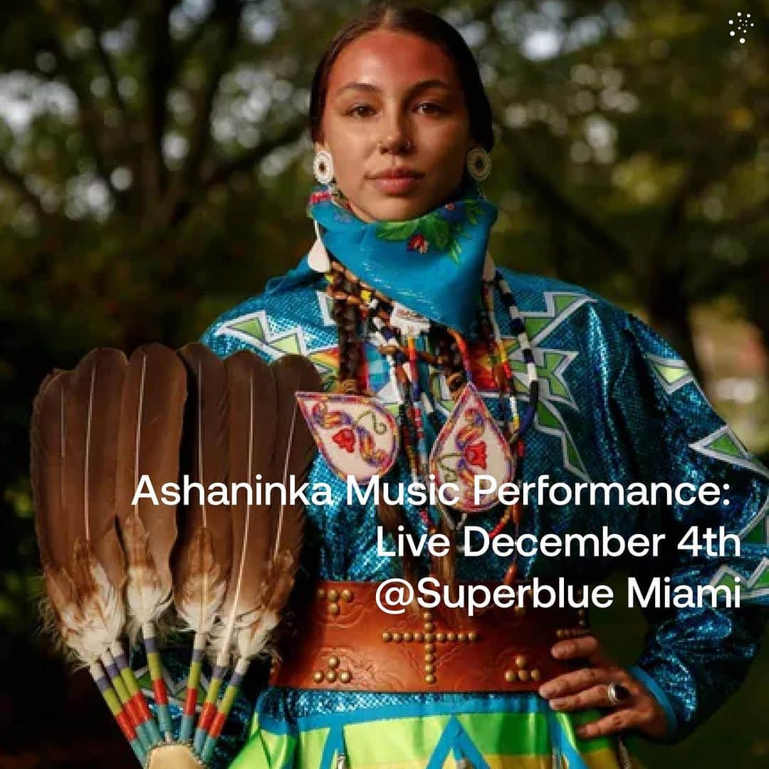 ライス・リベイロのインスタグラム：「🎶Music plays a vitally important part in the culture, traditions and spirituality of the Asháninka, seen as “a channel for the energy of the earth and a portal to the spirits of the ancestors.” (@guardian)  Benki Piãko, leader of the Asháninka and founder of the Yorenka Tasorentsi Institute, has long been working to protect nature and the rights of Indigenous people, and alongside @theboafoundation, he is working to regenerate degraded ecosystems through strategic land buyacks and reforestation projects.  ✨We will be supporting the Asháninka and the Boa Foundation at the very special @superblue.art on December 4th, where we will be fundraising for the Indigenous-led restoration of the Amazon’s self-sustaining ecosystem.  We can’t wait for what promises to be an inspiring evening of music, learning and community building!」