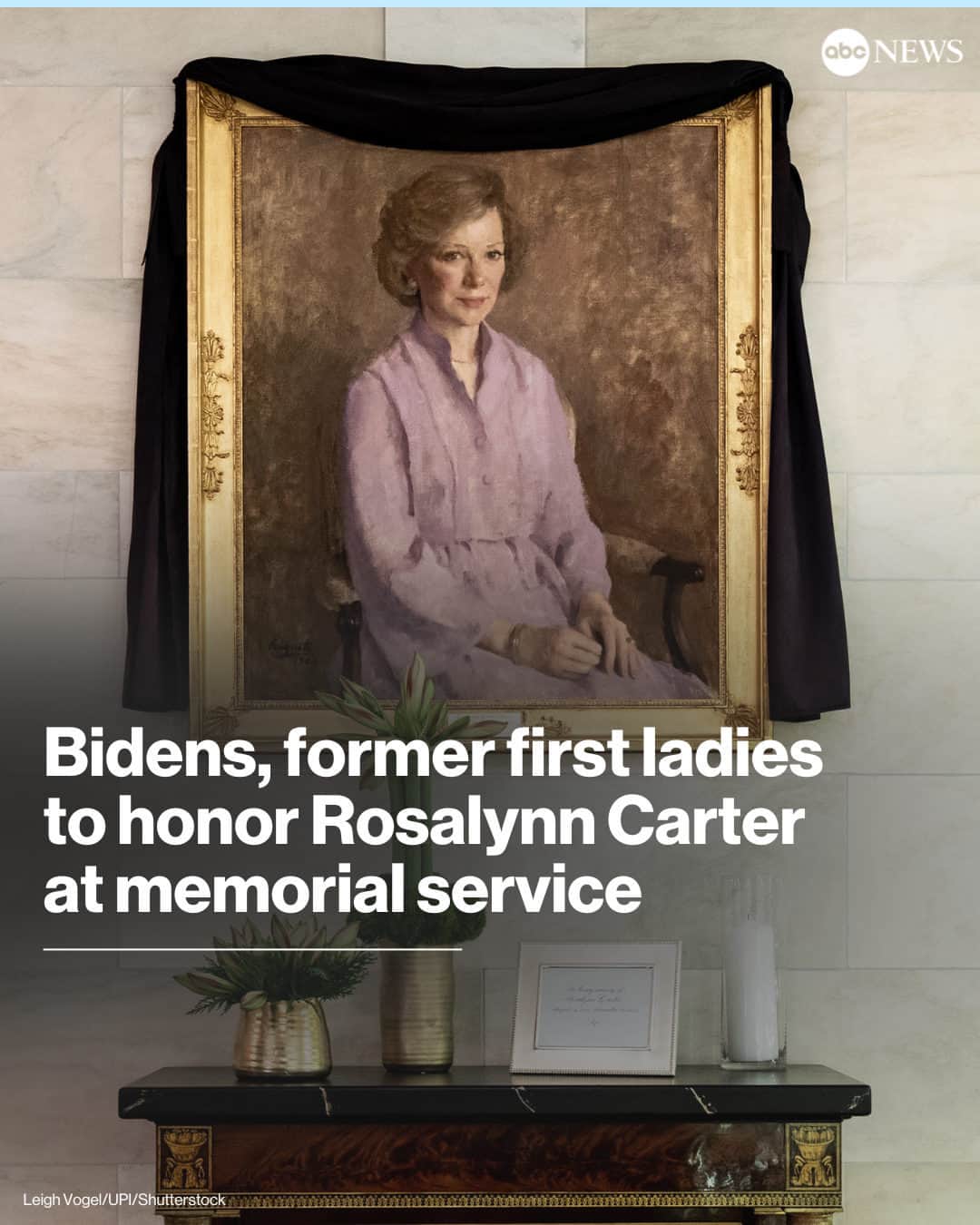 ABC Newsのインスタグラム：「Pres. Biden, Vice Pres. Kamala Harris and several former first ladies will all gather in Georgia Tuesday to honor the late Rosalynn Carter.  Carter, who died on Nov. 19 at the age of 96, is being celebrated this week with several memorial events in her home state before her funeral Wednesday at Maranatha Baptist Church in Plains.  A dozen political leaders are set to attend Tuesday's tribute service for the former first lady at a church at Emory University in Atlanta. The Bidens, Vice Pres. Harris and second gentleman Doug Emhoff, former Pres. Bill Clinton and former first lady Hillary Clinton and local leaders will be there, as well as former first ladies Laura Bush, Michelle Obama and Melania Trump. Read more at the link in bio.」