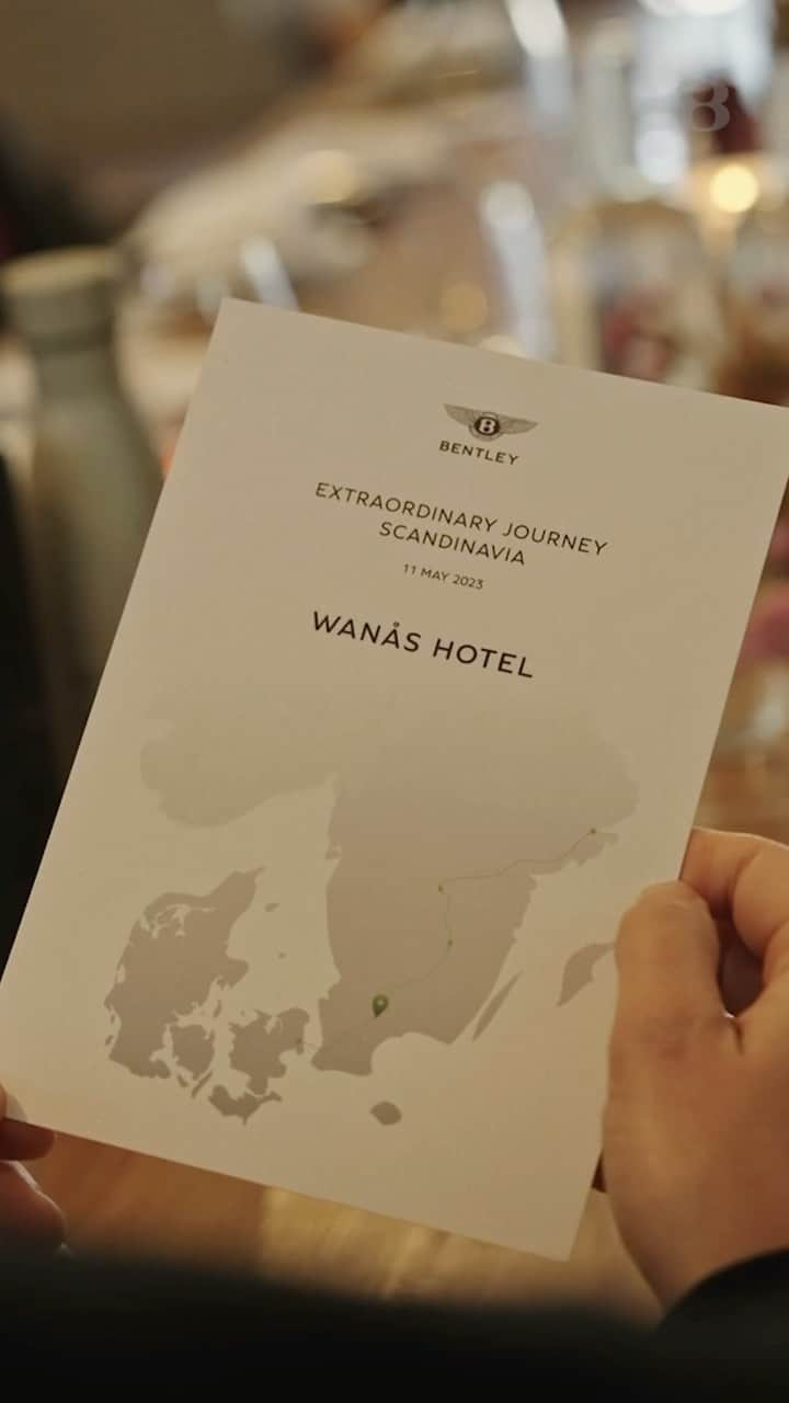 ベントレーのインスタグラム：「Bentley invited guests to the historic Wanas Hotel as part of Extraordinary Journeys Scandinavia.  The Wanas Hotel combines historic 18th century buildings with contemporary Nordic design to create a sustainable small boutique hotel in the Swedish countryside.  Click the link in bio to find an #ExtraordinaryJourney for you.」