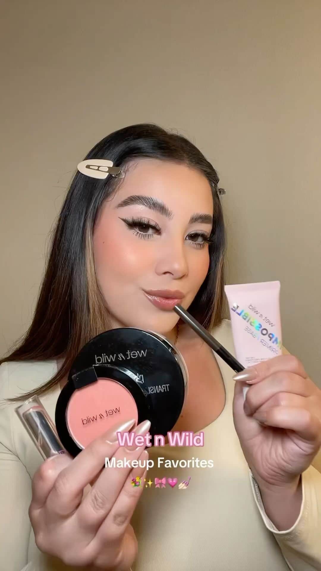 wet'n wild beautyのインスタグラム：「Casually adding all of these to our cart because @_ailynmatias knows which products to get at 😮‍💨🫡  Get our products @walmart @amazon @target @walgreens @cvspharmacy @fivebelow @ultabeauty @riteaid and shop our #Amazon store at #LinkInBio #wetnwildbeauty #crueltyfree」