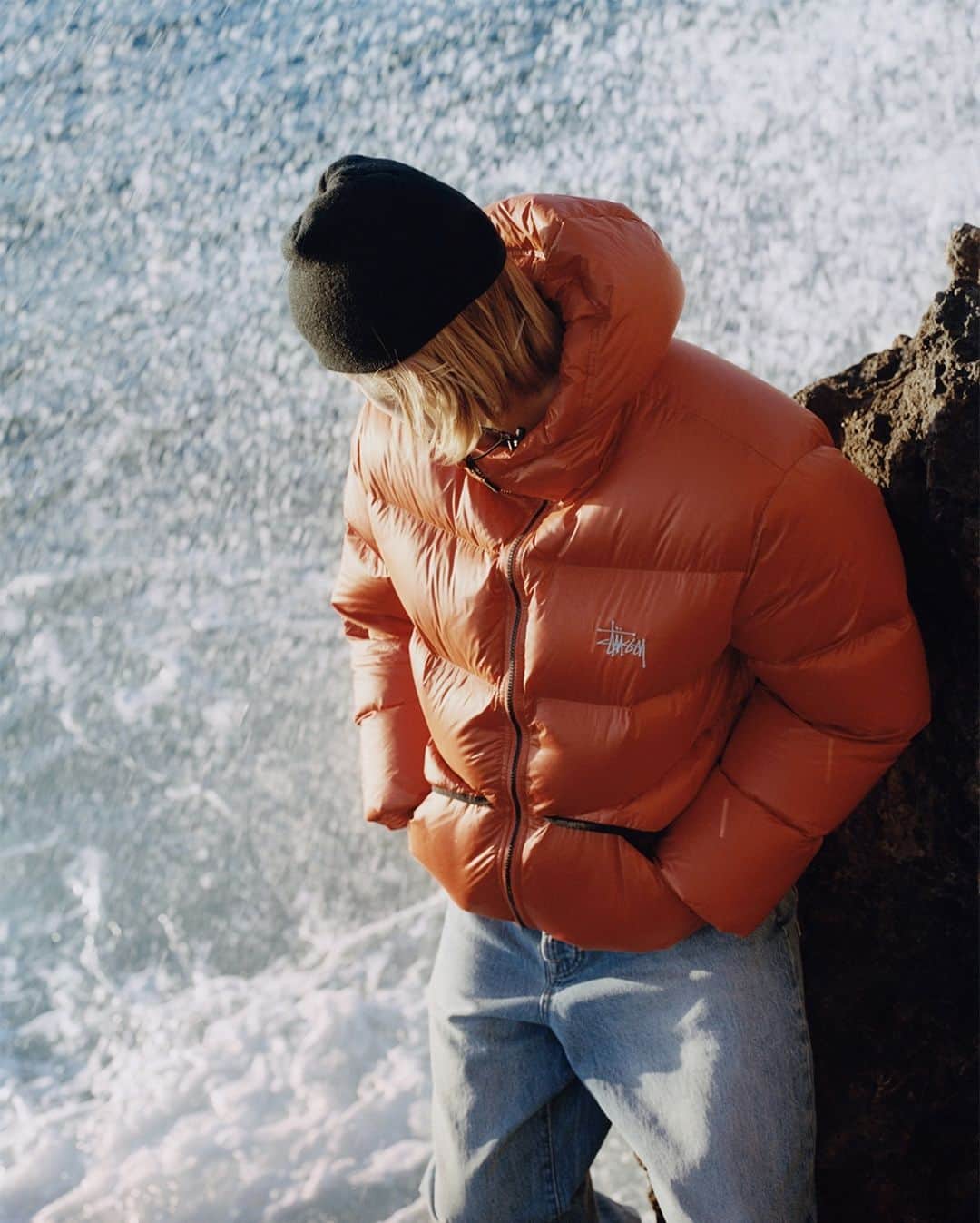 Stüssyのインスタグラム：「Hugo, down at Westward  📸  @antoshcimoszko  The second delivery of our new collection will be available worldwide on Friday, December 1st  North America December 1st, 10am PST UK & Europe December 1st, 10am GMT+1 (BST)  Japan & Korea December 1st, 10am JST」