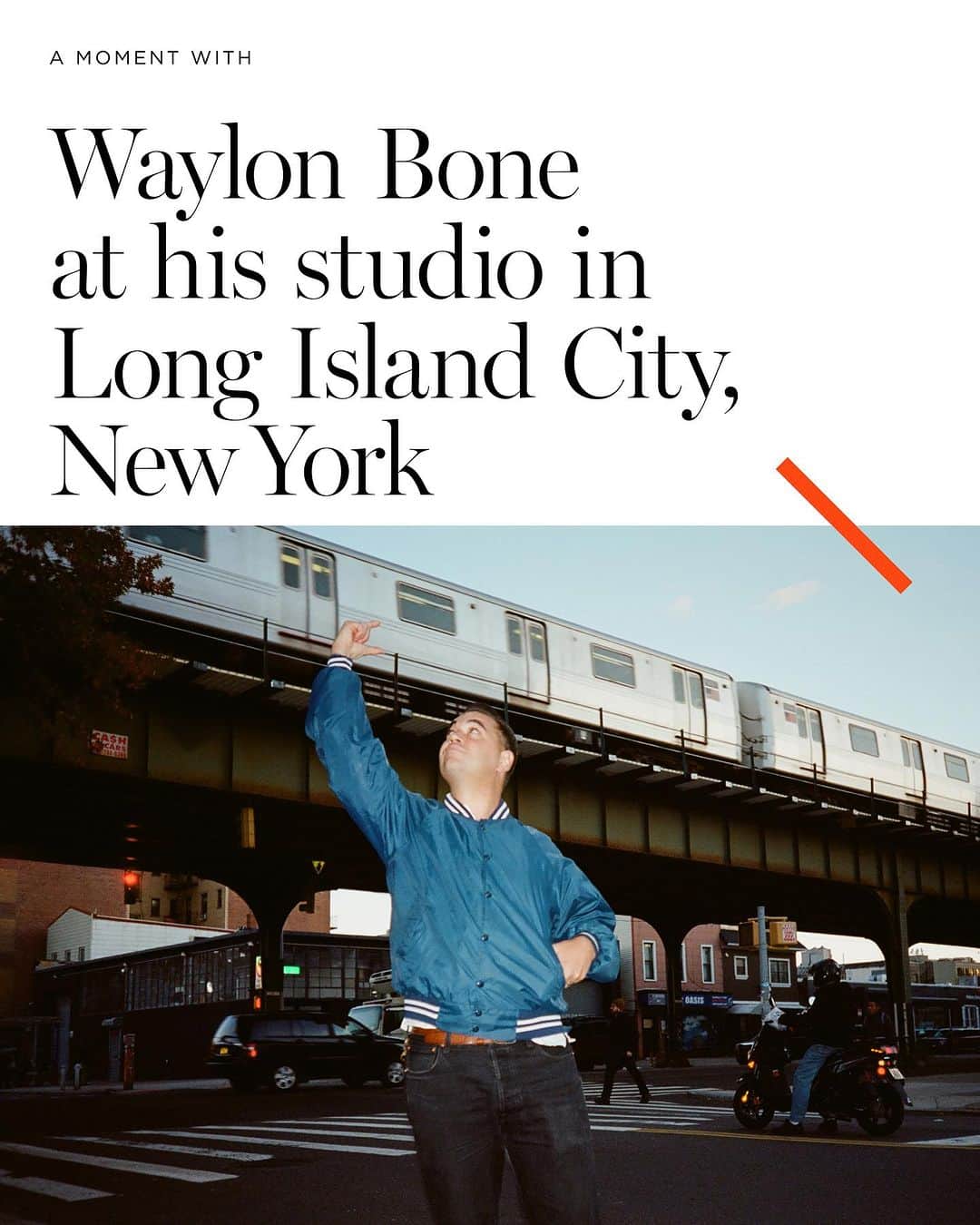 サタデーズさんのインスタグラム写真 - (サタデーズInstagram)「A moment with Waylon Bone at his studio in Long Island City @waylonbonefilms #saturdaysnyc #amomentwithsaturdays」11月29日 2時56分 - saturdaysnyc