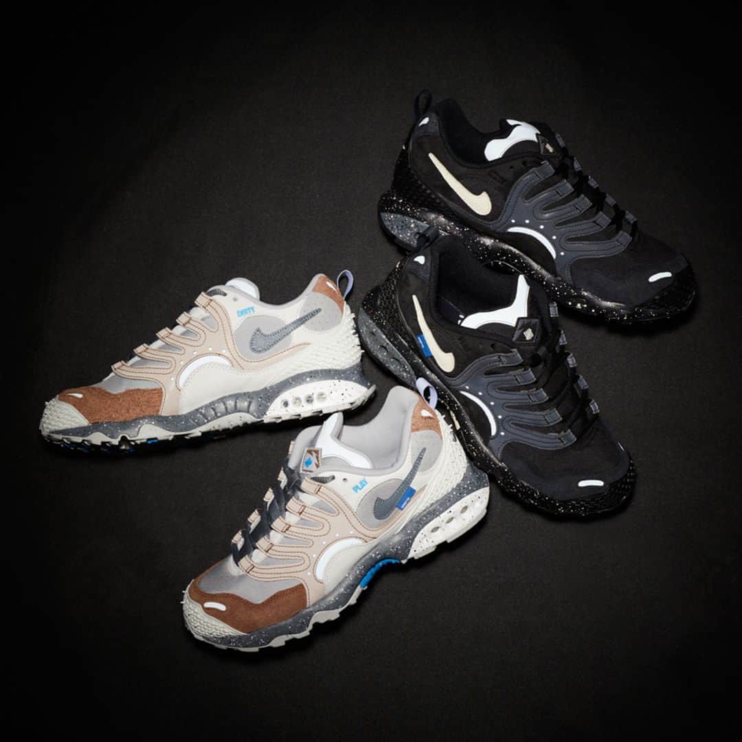 HYPEBEASTのインスタグラム：「After popping up on the radar of sneakerheads last week, @undefeatedinc has officially revealed its collaborative take on the @nike Air Terra Humara. ⁠ ⁠ Arriving in “Archaeo Brown” and "Black," the silhouette is constructed with elevated materials, including suede, leather, and corduroy. Additionally, 3M reflective panels on the toebox and lateral side provide an added element of visibility in low-light conditions. Finishing off the design is UNDFTD's branding on the tongue tag, hangtag, pull tab, and heel counter.⁠ ⁠ The capsule is expected to drop on December 2 via Nike and UNDFTD as well as at select retailers for $170 USD.⁠ Photo: UNDEFEATED」