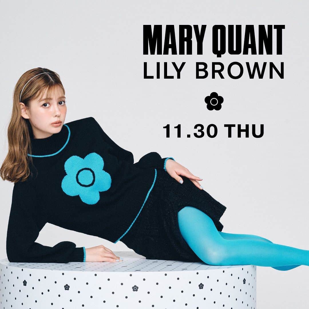 Lily Brownのインスタグラム：「明日より販売スタート!!  ✿ LILY BROWN × MARY QUANT ✿  60年代ロンドンのストリートカルチャーを代表するMARY QUANTとのコラボレーション第4弾。 クラシカルなツイードニットアップやブラウスに加えギフトにもぴったりなアクセサリーや小物、今回初登場となるランジェリーなど、ホリデーシーズンに気分高まるラインアップを展開。  ✿全国発売日：11月30日(木)  詳細はプロフィール欄URL ニュースページをご覧ください。  #LILYBROWN #リリーブラウン #MARYQUANT #マリークヮント #vintage #vintagefeature #vintagefeaturedress #コラボレーション」
