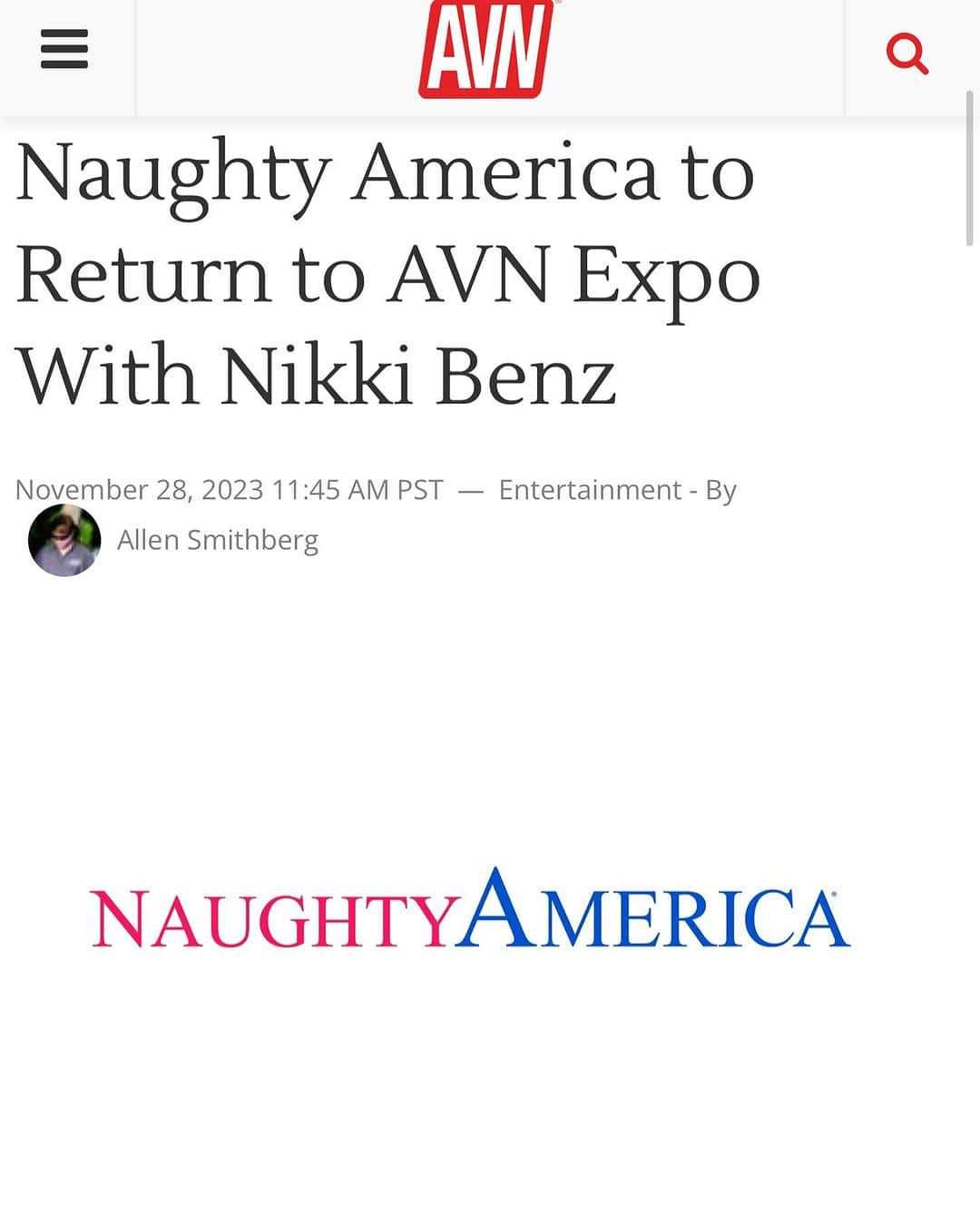 ニッキー・ベンツさんのインスタグラム写真 - (ニッキー・ベンツInstagram)「This is HUGE! My first AVN Expo since 2020 and I’ll be there at the @naughtyamerica.1776 booth signing autographs and taking pics. Can’t wait to see you there in January BENZ MAFIA ❤️ @avn @avn_adult_entertainment」11月29日 5時36分 - nikkibenz