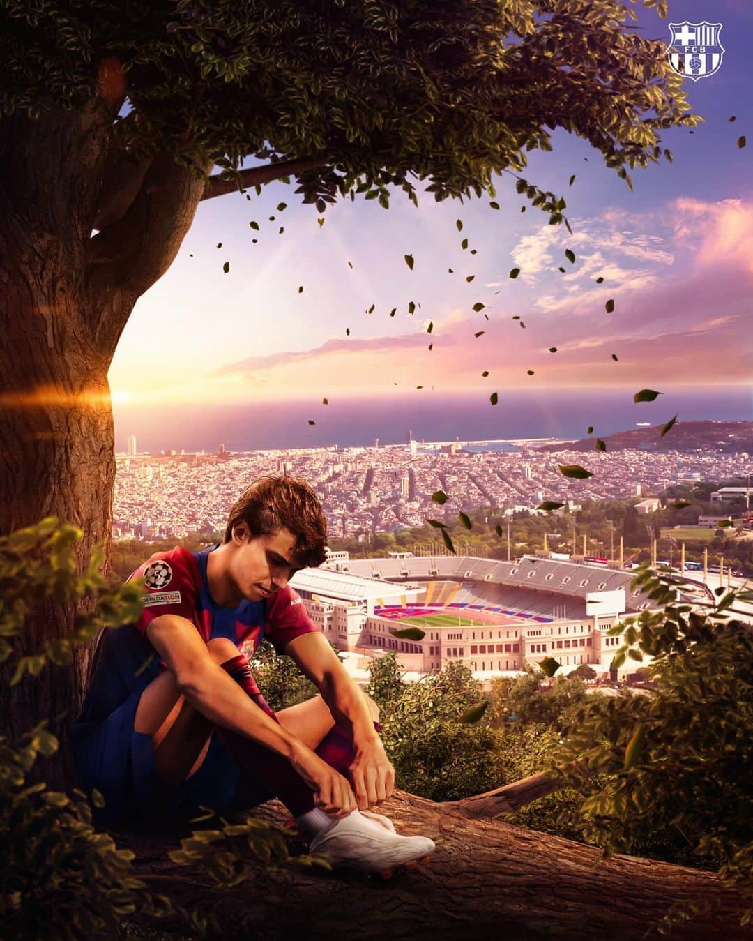 FCバルセロナのインスタグラム：「Menino de ouro ✨🇵🇹   🎨 @rv_gfx」