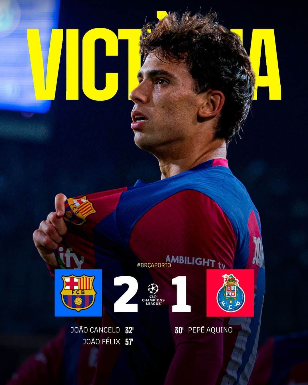FCバルセロナのインスタグラム：「WIN. 🔥🔥🔥」
