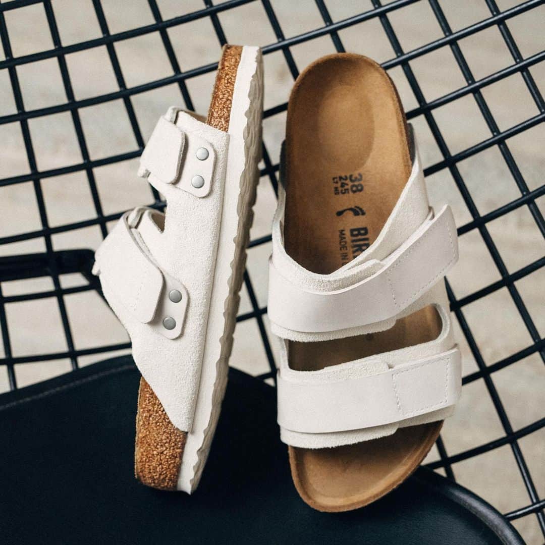 STYLERUNNERのインスタグラム：「Introducing the Birkenstock Uji Suede 🤍 Our go to sandal for warmer days」