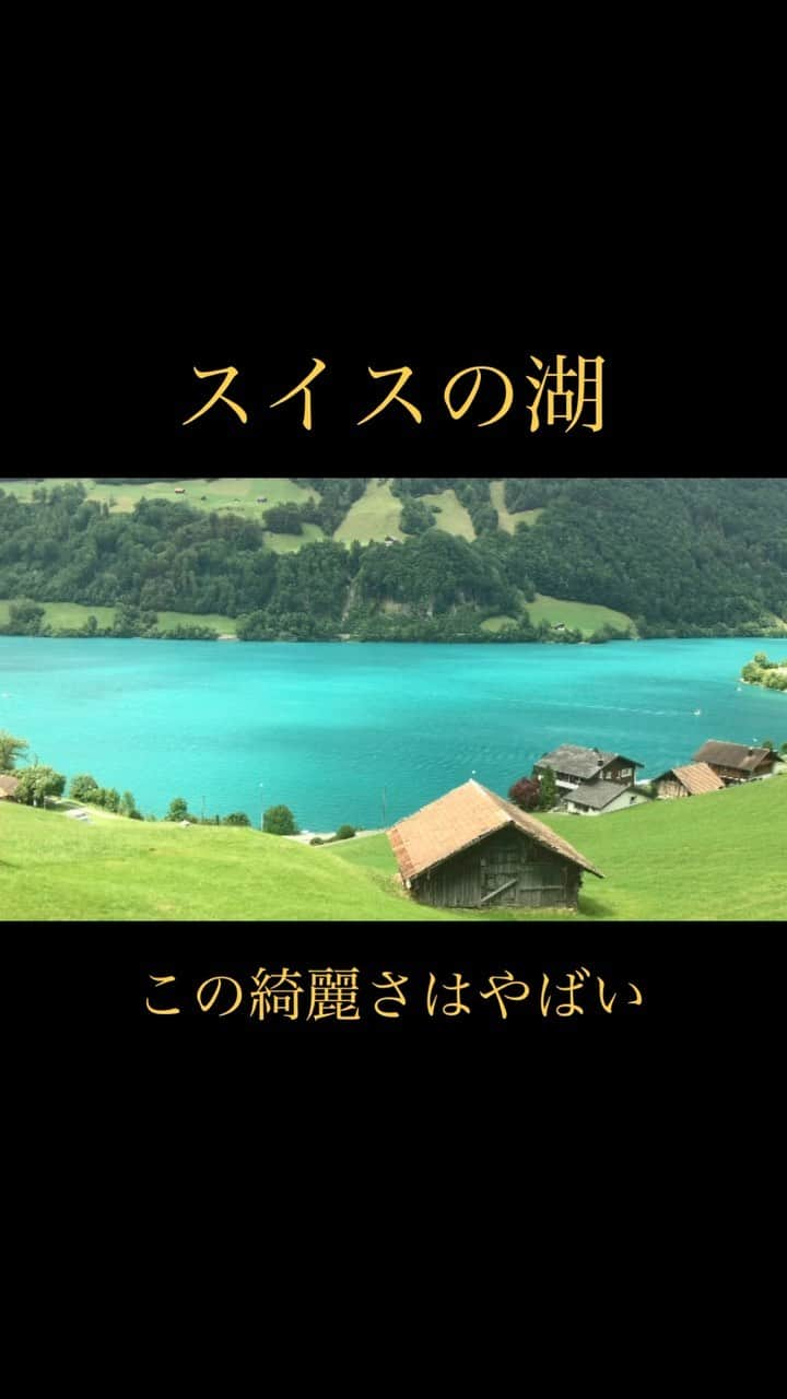 西澤良磨のインスタグラム：「【日本語🇯🇵English🇬🇧】 ⁡ 世界を子連れ犬連れで旅するパーマネントトラベラーのRYOMAです！ I’m RYOMA - a permanent traveler who travels the world with kids and a dog! ⁡ 電車に乗ってる時に見えるスイスの湖の綺麗さがやばい！ The beauty of lake in Switzerland while riding a train is incredibly breathtaking! ⁡ すごない？ Can you believe it? ⁡ ⁡ 【家族で暮らすように旅をして約5年】 ⁡ 結婚しても、子供ができても、犬がいても ⁡ 世界中にセカンドホームと思える場所を たくさん作りたいと思って始めた パーマネントトラベラーという生き方 ⁡ 20歳の時に母が100万人に1人のガン 余命1年と宣告され ⁡ 「後悔のない人生を全力で生きる」と決めて ⁡ 生き続けてきた結果はプロフィールへ ⁡ ⁡ #パーマネントトラベラー #生き方 #セカンドホーム #後悔のない人生 #家族 #世界を旅する #子連れ #犬連れ #海外生活  #連続起業家 #海外起業家 #permanenttraveler #travellife #スイス #スイスの湖 #Switzerland #電車 #エメラルドグリーン」