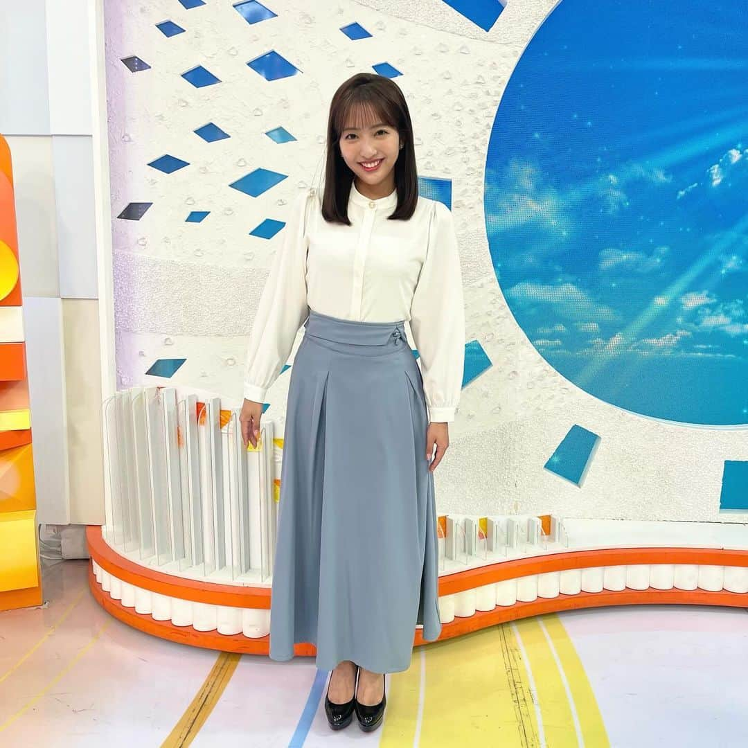 藤本万梨乃のインスタグラム：「* #めざましテレビ ありがとうございました✨ マンスリーエンタメプレゼンター#上白石萌歌 さんに、めざましメンバーで一番パリピな人に選んでいただきました☺️嬉しい☺️」