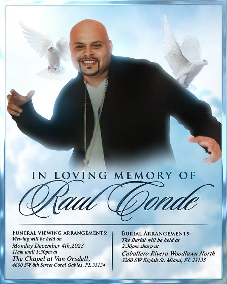 ファット・ジョーさんのインスタグラム写真 - (ファット・ジョーInstagram)「We say Goodbye to our brother Raul  for his final resting. Everyone is invited to attend and pay your respect. See you all there.  We love you Raul ❤️🕊️  Monday December 4th 2023   Wake & Viewing will be held at  The Chapel at Van Orsdell, Monday December 4th,2023 11am until 1:30pm 4600 SW 8th Street Coral Gables, FL 33134  Burial Arrangements: the burial will be held at 2:30pm sharp at Caballero Rivero Woodlawn North 3260 SW Eighth St Miami, FL  33135」11月29日 10時56分 - fatjoe