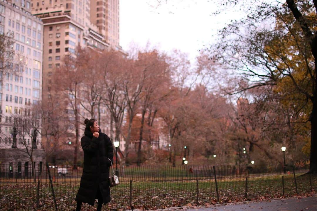 澤山璃奈のインスタグラム：「NY、一瞬だったけど本日初雪❄️  そろそろ手袋やマフラーなど冬小物が必要になってくるくらい寒くなってきた！🧣🧤  📸 by @k1989m   🗽　#sawarina_ny   #海外移住 #アメリカ移住 #NY移住 #アメリカ生活 #NY生活 #NY #NYC #nylife #nyphoto」