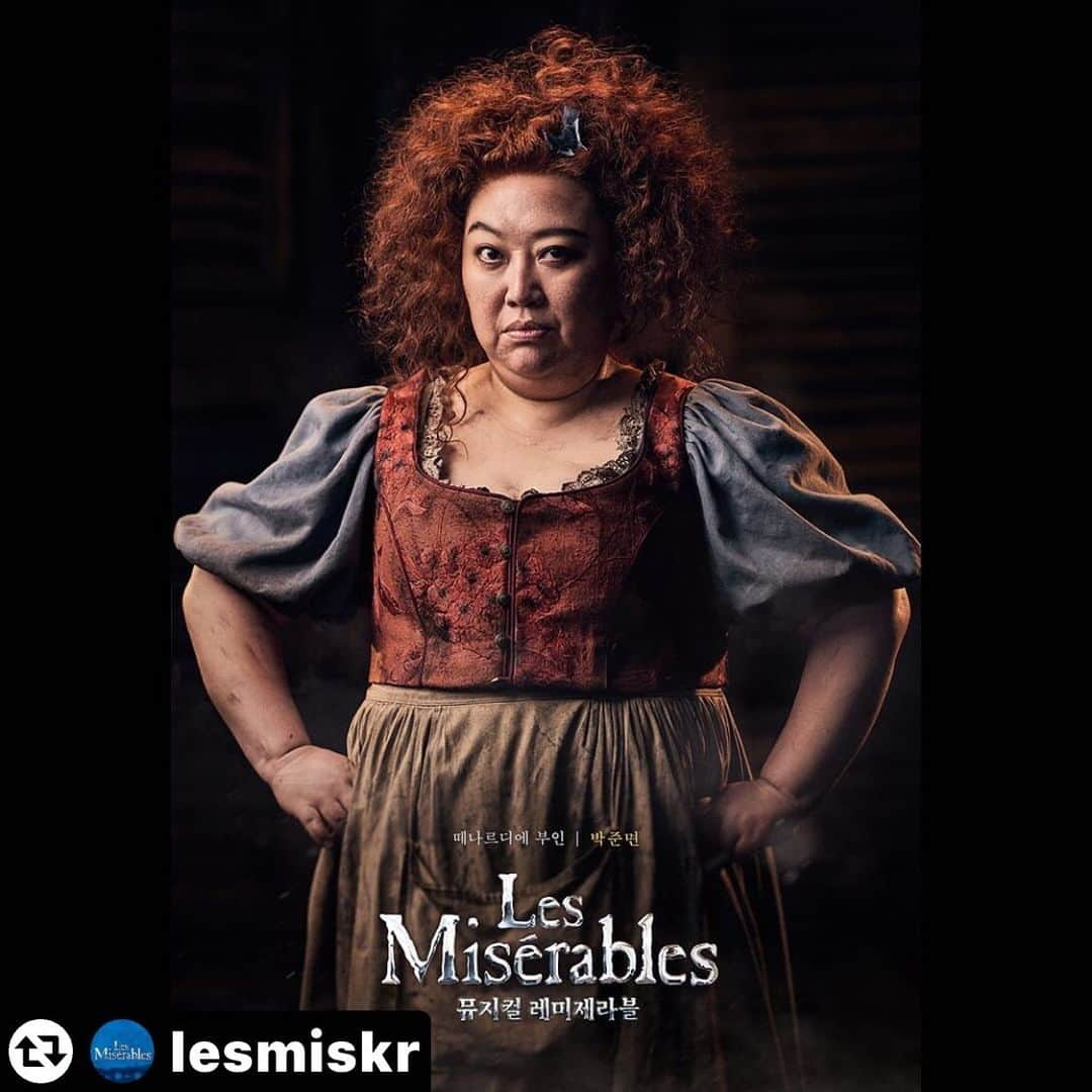 パク・ジュンミョンのインスタグラム：「#리그램 - @lesmiskr by @get_multi_repost 2023-2024 뮤지컬 레미제라블 𝐌𝐔𝐒𝐈𝐂𝐀𝐋 𝐋𝐄𝐒 𝐌𝐈𝐒𝐄𝐑𝐀𝐁𝐋𝐄𝐒  떼나르디에 부인 #박준면  시대를 뛰어넘은 위대한 명작 새로운 역사를 써 내려갈 그 세 번째 시즌!  2023.11.30~2024.03.10 #서울_블루스퀘어신한카드홀 2024.03.21~04.07 #대구_계명아트센터」