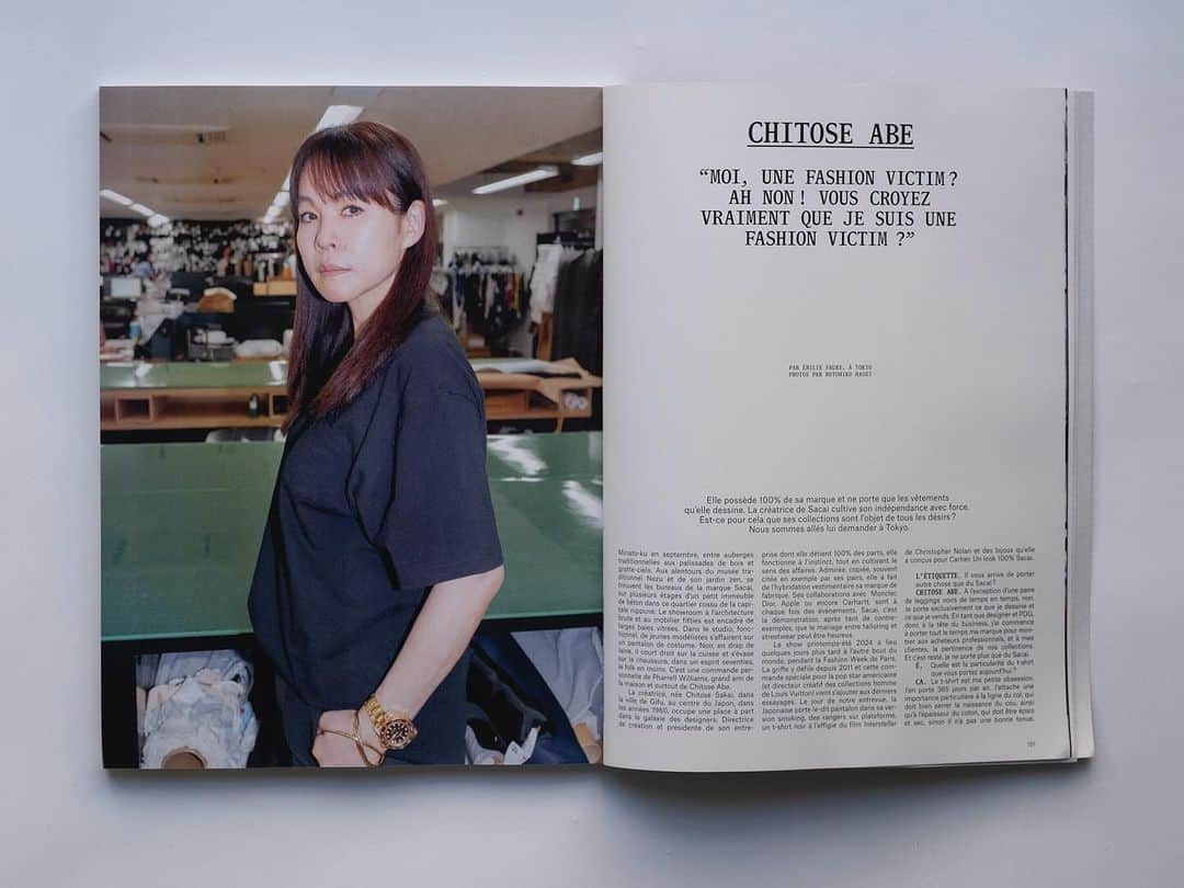 蓮井元彦のインスタグラム：「@sacaiofficial for @letiquette_magazine」
