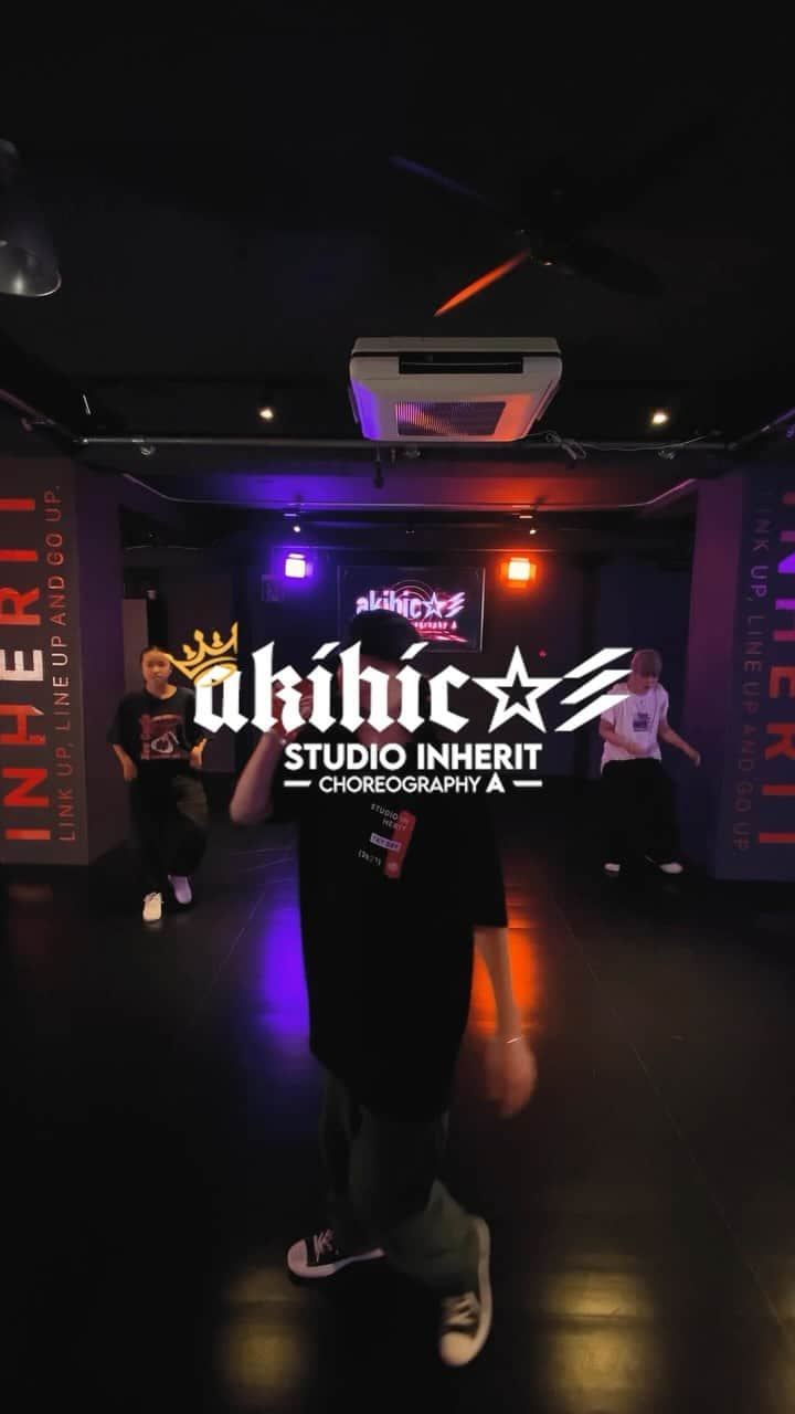 akihicのインスタグラム：「STUDIO INHERIT ー akihic☆彡 Choreography A Class ー  STUDIO ∟@studioinherit   MUSIC ∟Drake／Gently feat.Bad Bunny  #studioinherit #tokyo #shibuya #akihicoclass #dance #bigcheese #basicsteps #lesson #music」