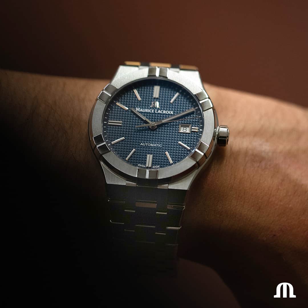 モーリスラクロアのインスタグラム：「An everyday watch that will provide you the right confidence to #BeYourAIKON. #YourTimeIsNow #PulseOfTheCity」