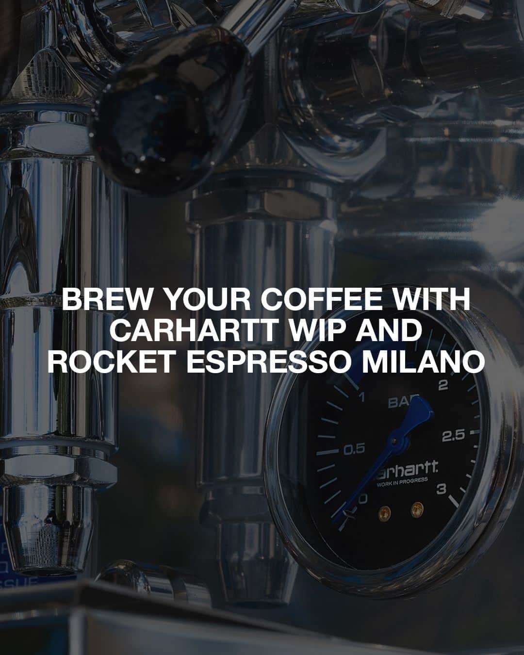 HYPEBEASTのインスタグラム：「@carharttwip has reunited with @rocketespresso for a collection of chrome coffee-making essentials ☕⁠ ⁠ Leading the pack, the Porta Ticinese Espresso Machine features a stainless steel body and a reflective chrome layer for an ultra-modern finish. The device flaunts debossed iconography and exclusive artwork on its side, and each unit is uniquely identifiable through a numbered enamel badge.⁠ ⁠ Next up, the Porta Ticinese Grinder is the ideal partner for the aforementioned espresso machine. Made from chrome-plated, extruded aluminum, the design sports similarly debossed graphics and laser-engraved branding on its back. Accompanying the set is a limited-edition range of apparel, which includes a sweater, apron, and a short-sleeve T-shirt donning dual-branded motifs.⁠ ⁠ The offering will launch in Italy on November 30 at the streetwear imprint's Milano Ticinese store, followed by a European release via Carhartt WIP’s website on December 7.⁠ Photo: Carhartt WIP/Rocket Espresso Milano」