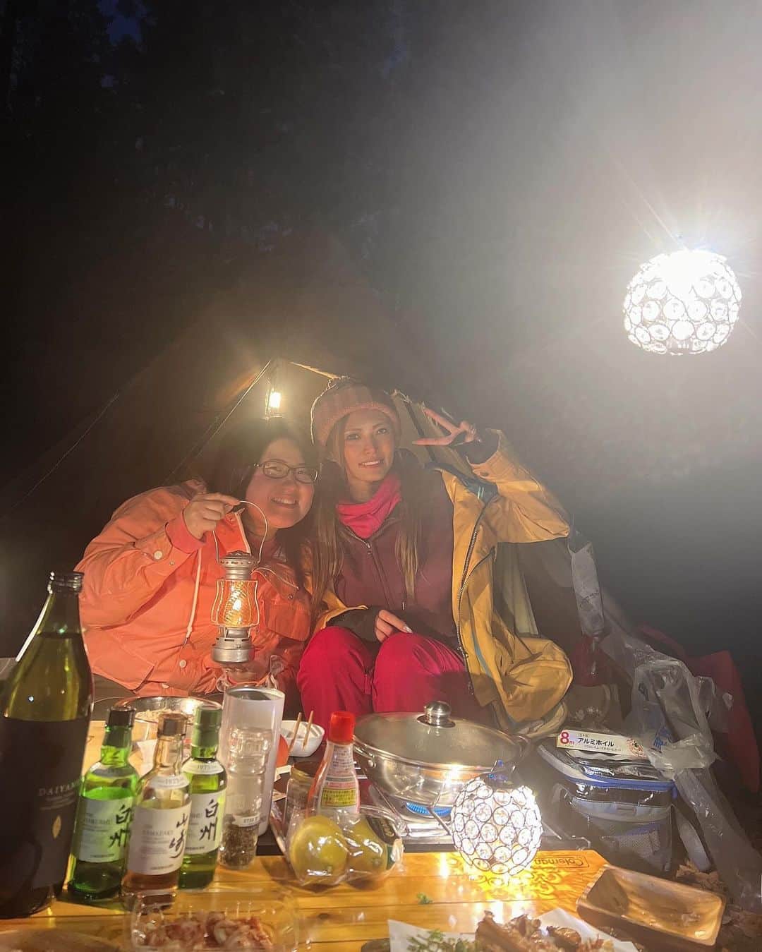 堀えりかさんのインスタグラム写真 - (堀えりかInstagram)「キャンプ行った時の🏕️✨  @haruna.t29 のキャンプ飯絶品でした😋💕  いっぱい食べていっぱい飲んだあ🍻‼️  たのでした🤗❤️  #キャンプ #キャンプ飯」11月29日 16時05分 - xerikax143