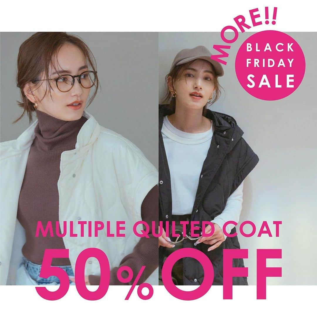 オブレクトさんのインスタグラム写真 - (オブレクトInstagram)「BLACK FRIDAY SALE 開催中🖤 MAX 50%OFF❗️   - 12/3(SUN)23:59まで  こちらは【辻元舞さん× oblekt】 Multiple Quilted Coat ￥39,600(税込)→￥19,800(税込) 50%OFFとなります❗️  こちらは裾を取り外せて、ロング丈とショート丈、どちらも楽しめる仕様のキルティングコート✨更に、袖をとればジレコートにもなるマルチウェイ✨ 秋口から真冬まで長く活躍してくれる万能コートです♪  軽く羽織れて暖かいストレスフリーなキルティングコート🌿ふわふわした中綿入りで、びっくりするほどエアリーな着心地✨ 残りわずかとなりますのでお早めに✨  BLACK FRIDAY SALE開催中です🖤 売り切れ必至商品もございますのでお早めに✨ 大変お得なこの機会にぜひご利用ください🌿  目玉商品はスライドでご覧ください👀✨  #oblekt #オブレクト #blackfriday #blackfridaysale  #ブラックフライデー #ブラックフライデーセール  #サステナブル」11月29日 17時49分 - oblekt_jp