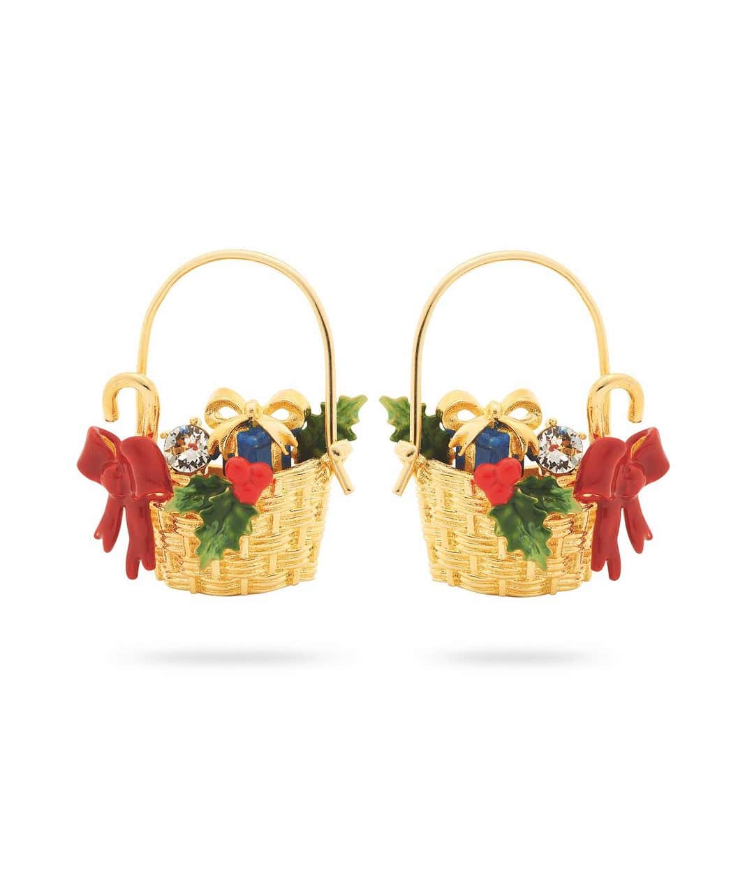 レネレイドさんのインスタグラム写真 - (レネレイドInstagram)「The iconic Les Néréides basket earrings are back this season, adorned with gifts and bows. 🎁」11月29日 17時57分 - lesnereidesparis