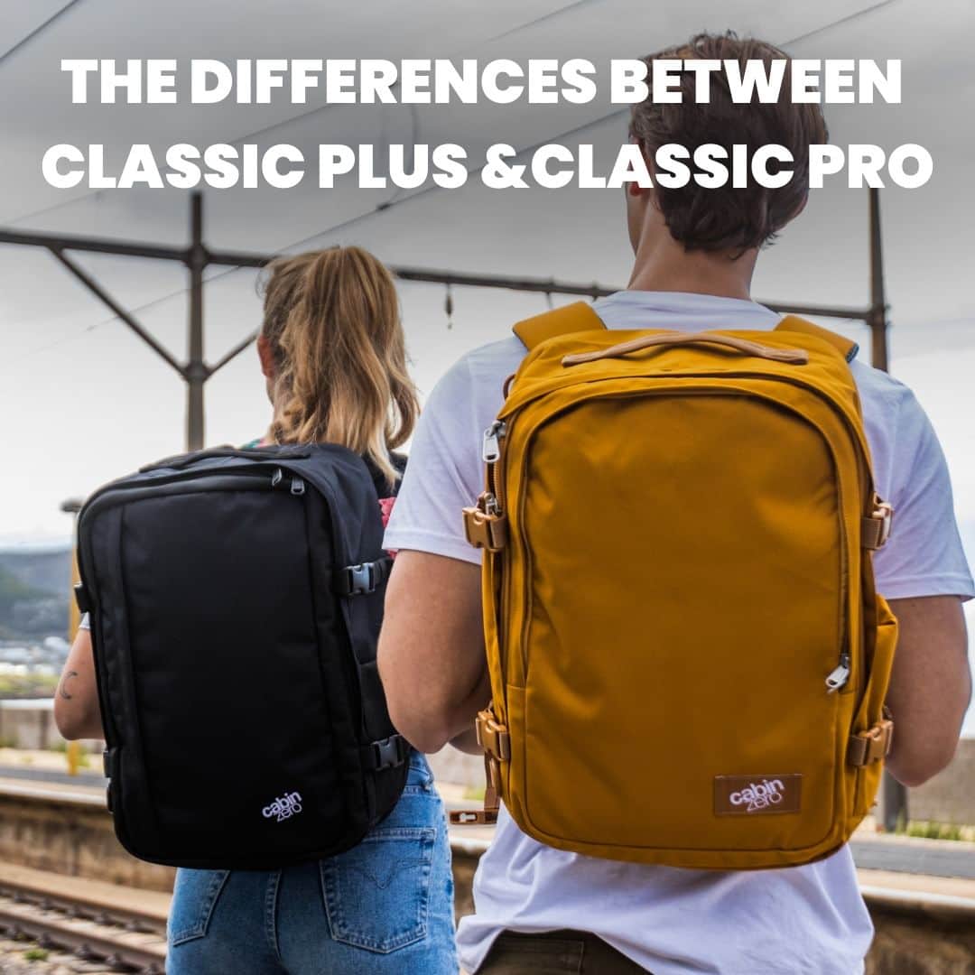 CABINZEROのインスタグラム：「The CabinZero Classic Plus and Classic Pro backpacks are both popular choices for travellers, but there are a few key differences between the two models.  Swipe to know 👉🏻  🛍 Classic Plus: https://www.cabinzero.com/collections/classic-plus  🛍 Classic Pro: https://www.cabinzero.com/collections/classic-pro  #CabinZero #Travel #backpack #packing #Zerohassletravel」