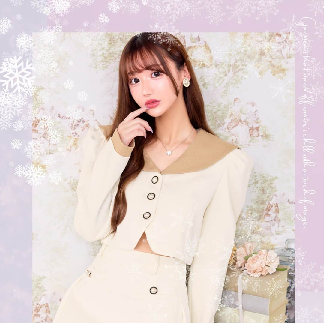 DazzyStoreのインスタグラム：「\ 11月29日(水)発売 新作ドレス👗 /⁠  ⁡ファブリック新宿在籍⁠ 月間1億5000万売上の大学生キャバ嬢⁠✨⁠ #みな さん @minann22  DAZZY初登場⁠🎀⁠ ⁠ 🏷⁠クロップドラウンドセーラーキュロットセットアップ⁠ Price：¥7,128 (tax in)⁠ Size：S / M / L⁠ Color：IVORY⁠ 商品No.🔍 : ym76005⁠ ￣￣￣￣￣￣￣￣￣￣￣￣￣⁠ ⁡⁠ プロフィールTOPから⁠ DAZZY STOREをcheck☑︎⁠ ▽ ▽ ▽⁠ @dazzy_official 🛒⁠ ⁡⁠ ⁡⁠ ／⁠ アンバサダー募集中 @dazzy.me⁠ #dazzyme をつけて DAZZYのドレスを投稿🤍⁠ ＼　　　⁠ ⁡⁠ ＿＿＿＿＿＿＿＿＿＿＿＿＿＿＿＿＿＿＿＿⁠ #dazzy #dazzystore #デイジーストア⁠ #ドレス買うならdazzy #アンバサダー募集⁠ #dress #キャバ嬢ドレス #ラウンジ嬢 #キャバ嬢⁠ #ドレス #大人女子コーデ #新作ドレス #高見えコーデ⁠ #プチプラファッション #キャバドレス通販 #華奢⁠ #ドレス通販 #ドレスショップ #きれいめファッション⁠ #セットアップ⁠ ⁠」